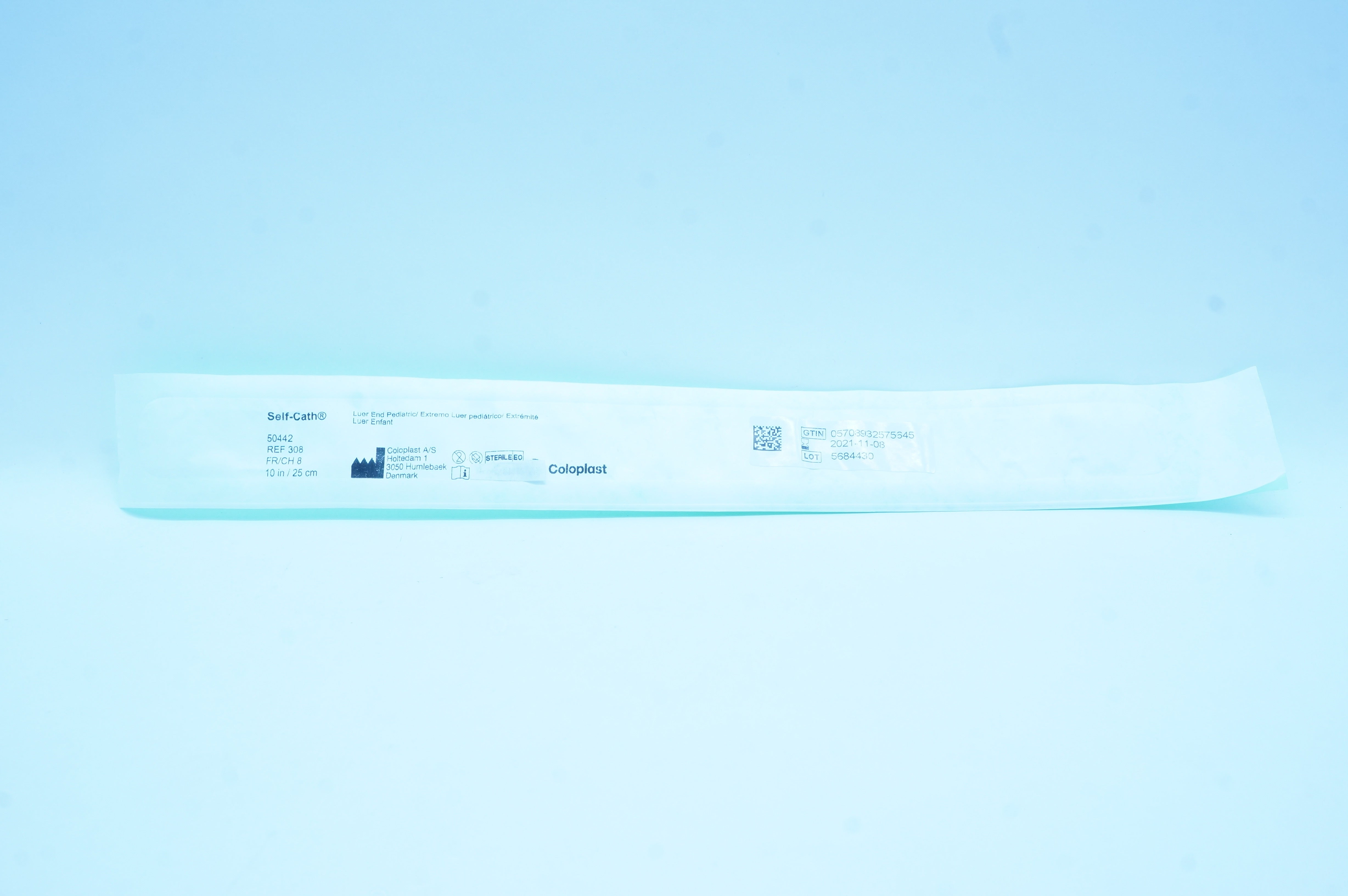Coloplast 308 Self-Cath Luer End Pediatric 8FR/CH x 10 inch