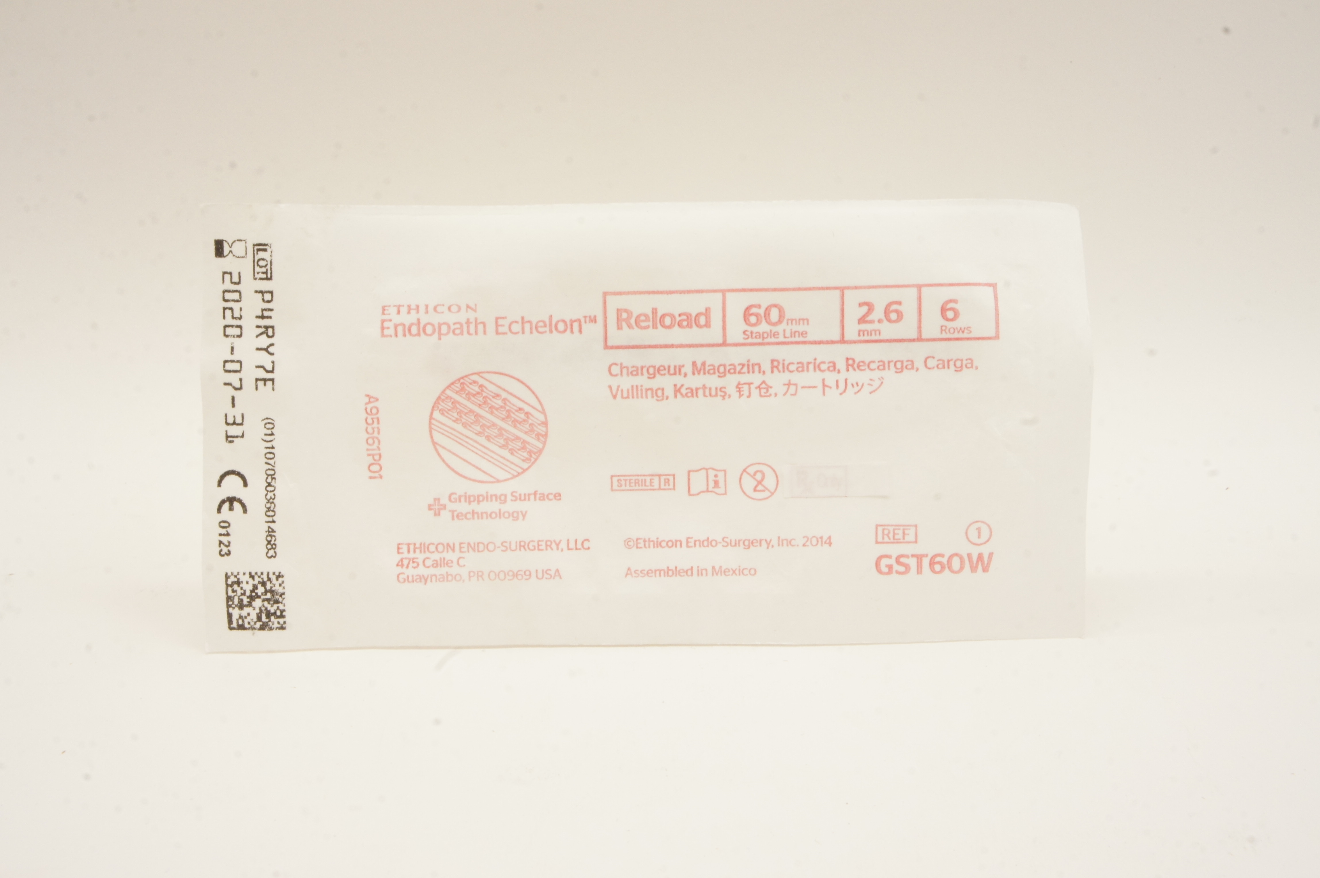 Ethicon GST60W Endopath Echelon Reload 60 mm x 2.6 mm, 6 Rows (x)