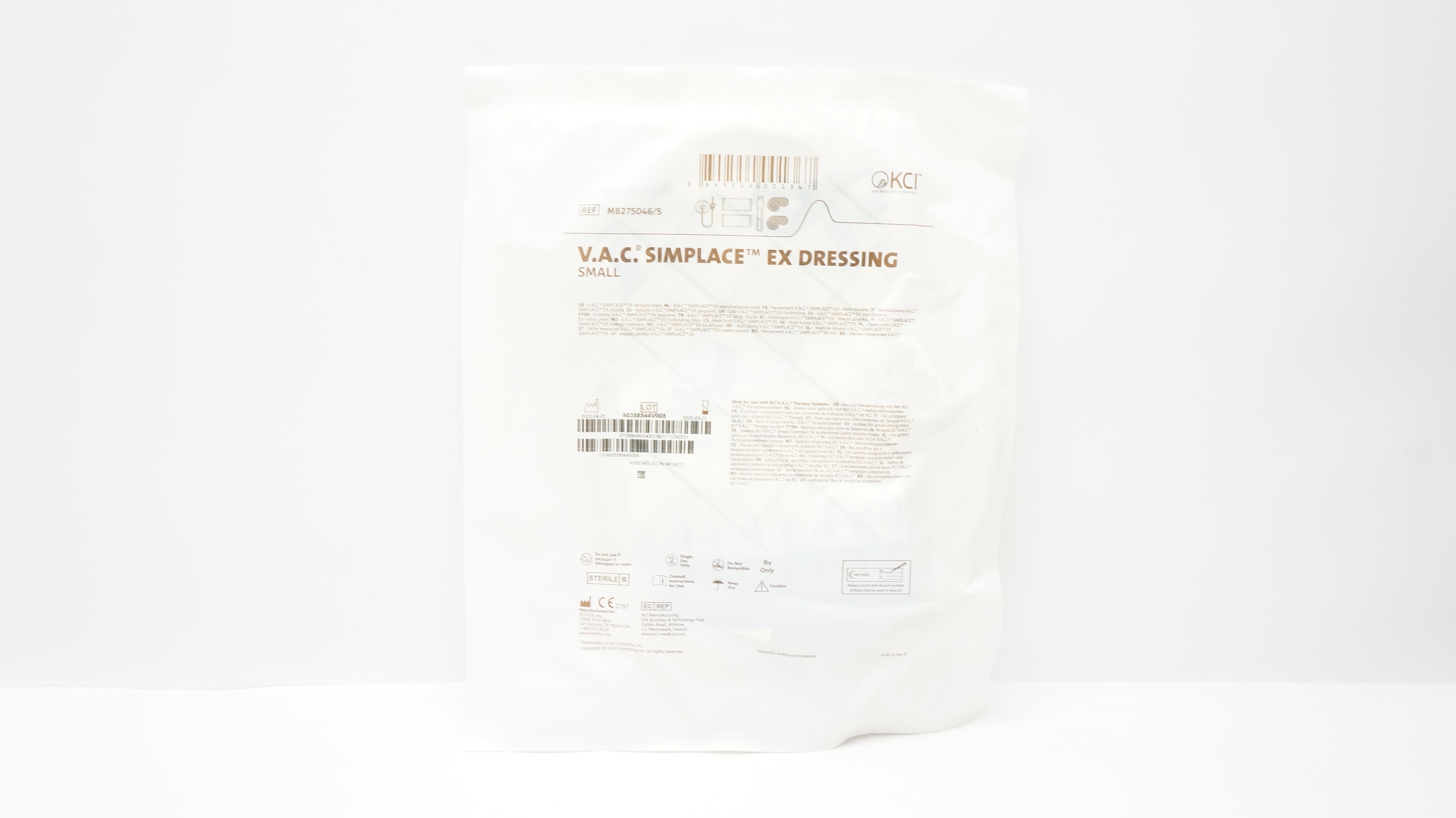 KCI M8275046/5 V.A.C. Simplace EX Dressing, Small