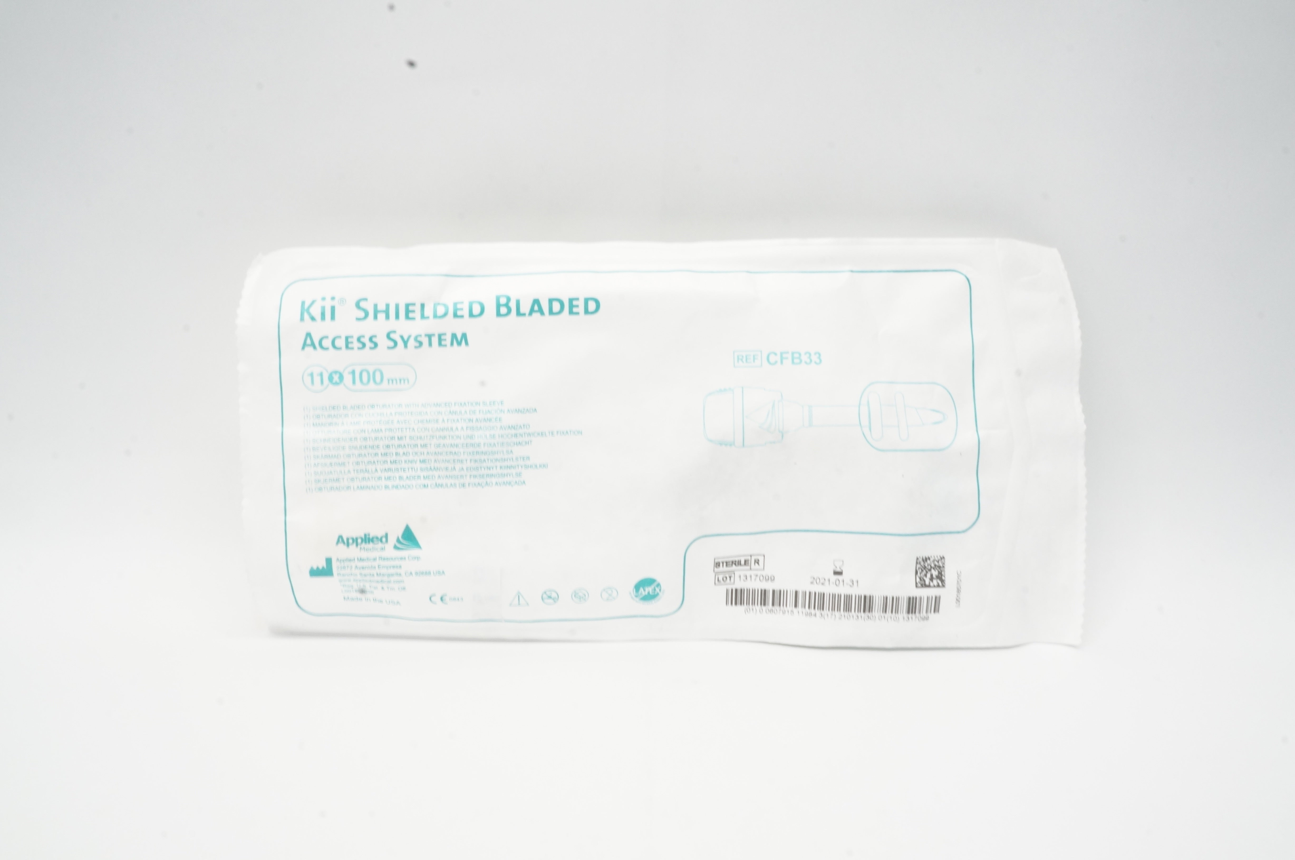 Applied Medical CFB33 Kii Shielded Bladed Access System 11mm x 100mm