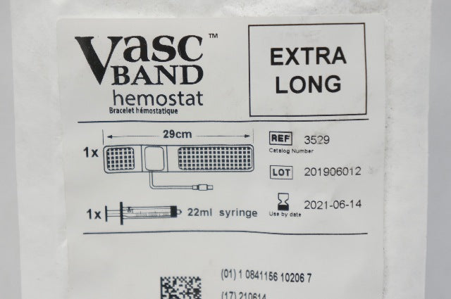 Teleflex 3529 Vasc Band Hemostat Extra Long 29cm 22 ml Syringe (x)