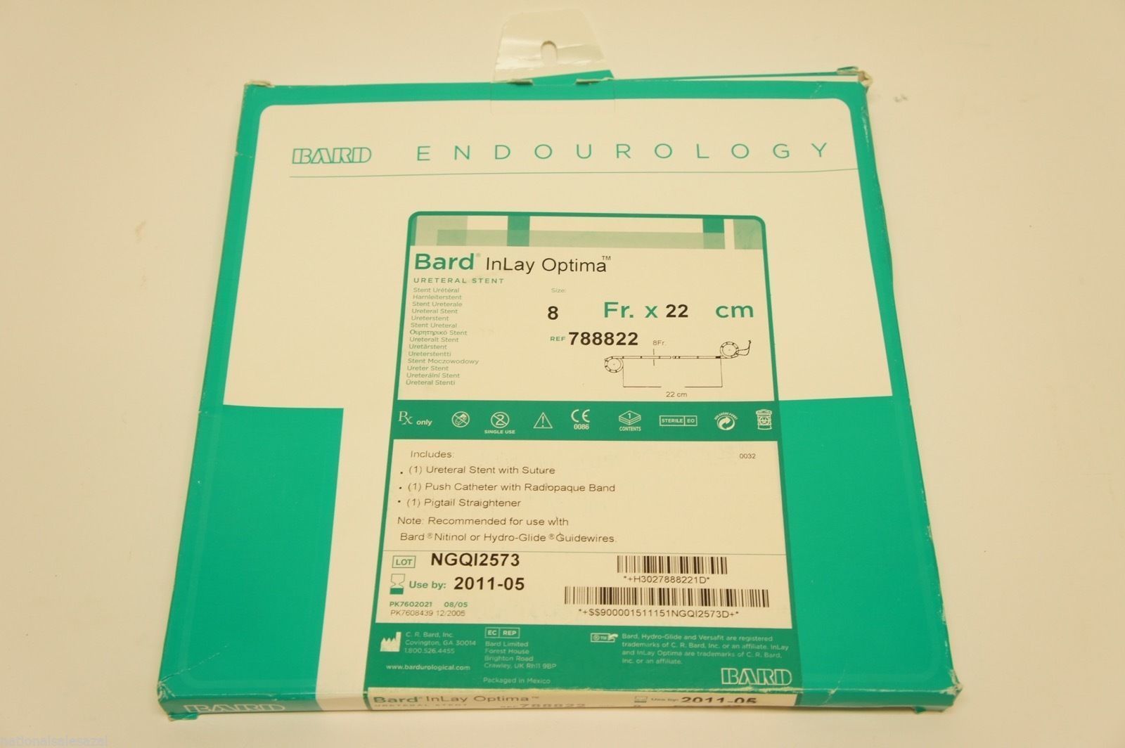 788822 ~ Bard Ureteral Stnt 8Fr. x 22cm (x)