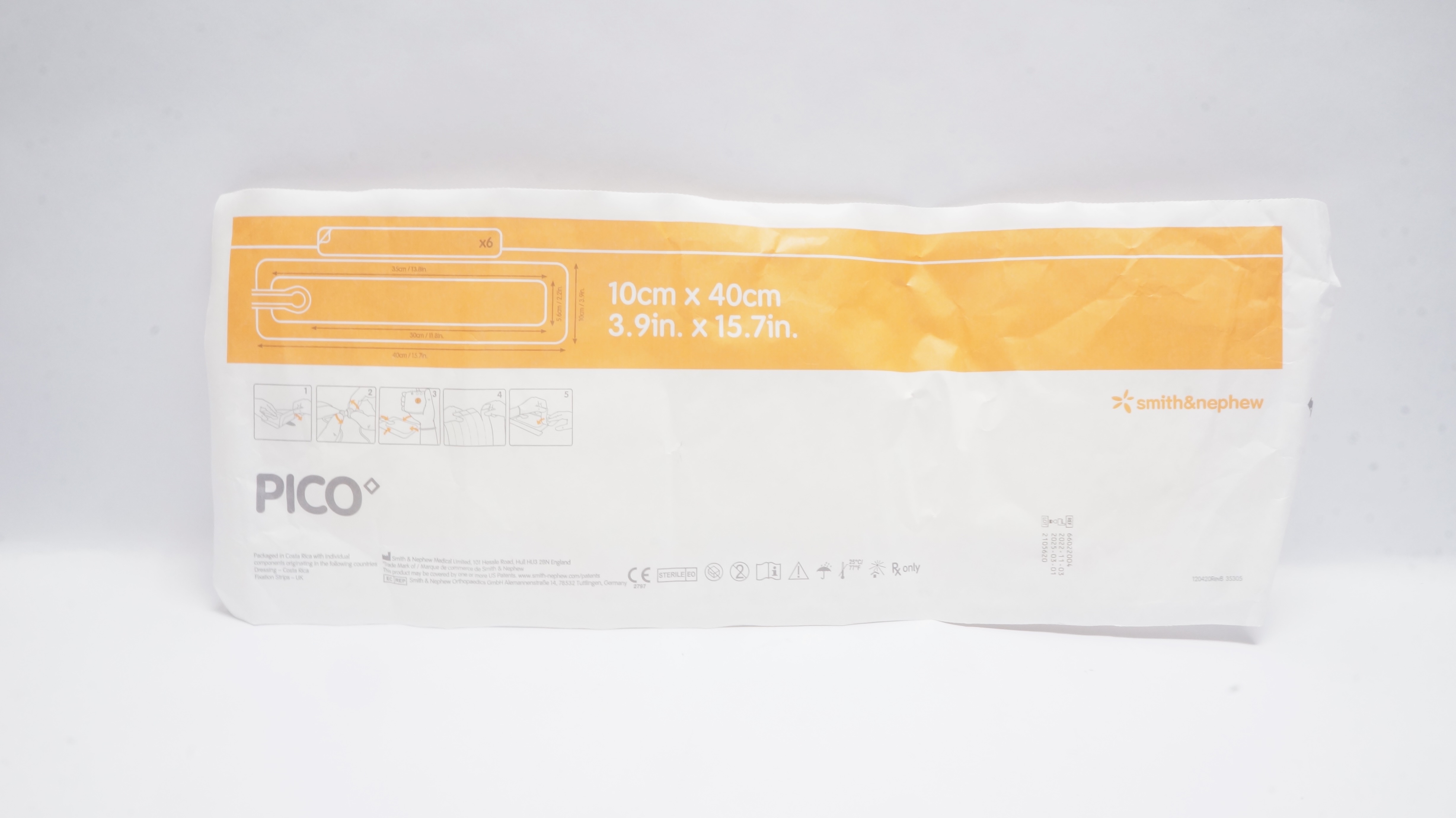 Smith&Nephew 66022004 Negative Pressure Two Dressing Kit 3.9inch x 15.7inch