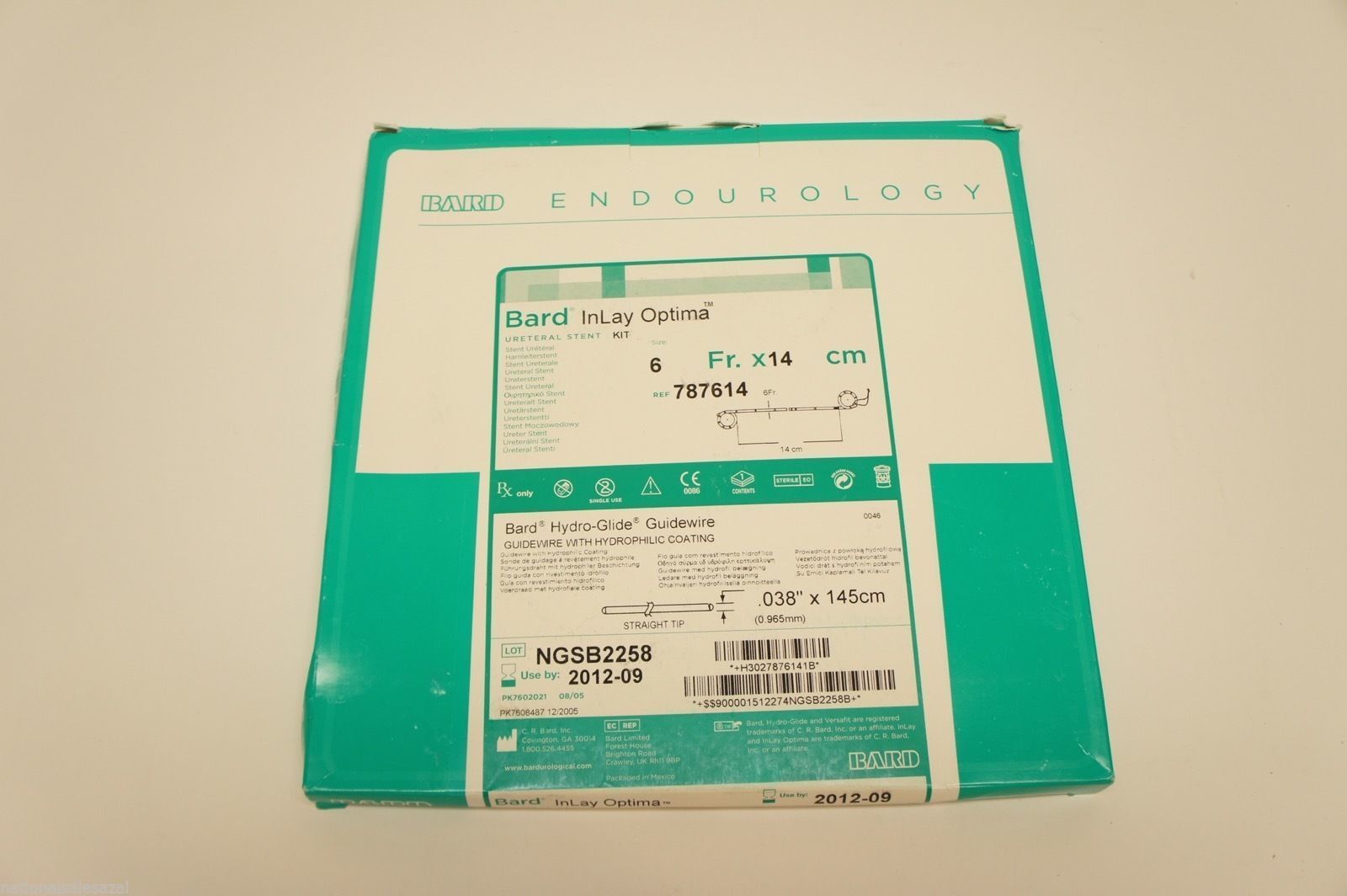 787614 ~ Bard Ureteral Stnt Kit 6Fr. x 14cm (x)