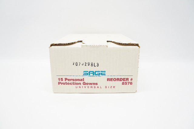 Sage 8576 P2 Personal Protection Gowns, Universal Size - Box of 8