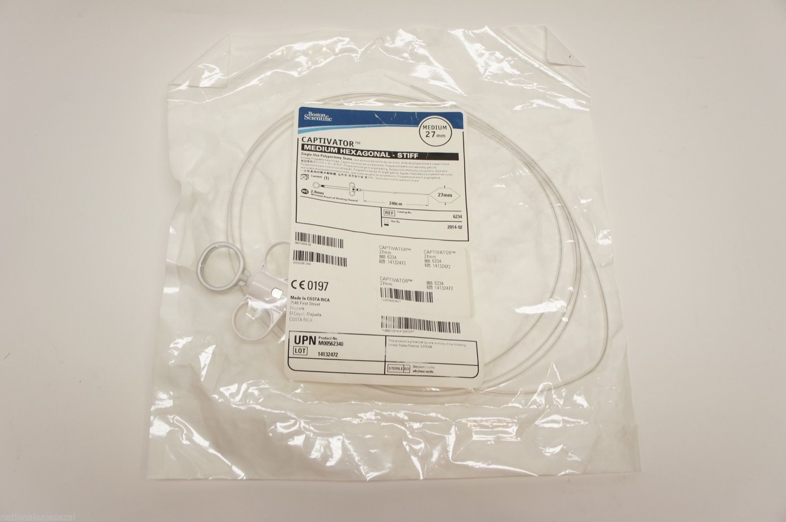 6234 ~ Boston Scientific Medium Hexagonal - Stiff Medium 27mm (x)