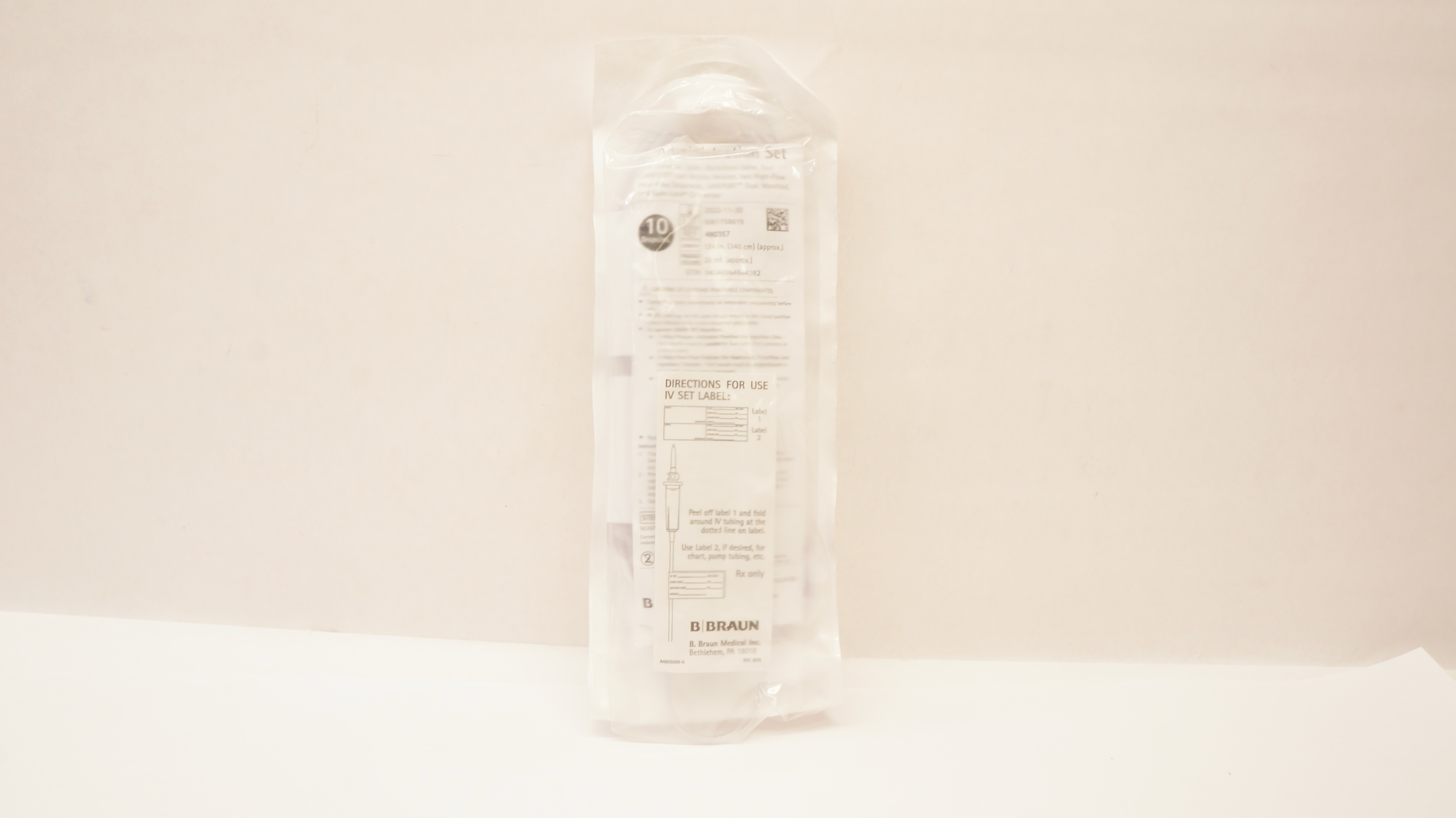 Braun 490357 IV Administration Set 10 Drops/mL 26mL x 134 inch (Approx.) (x)