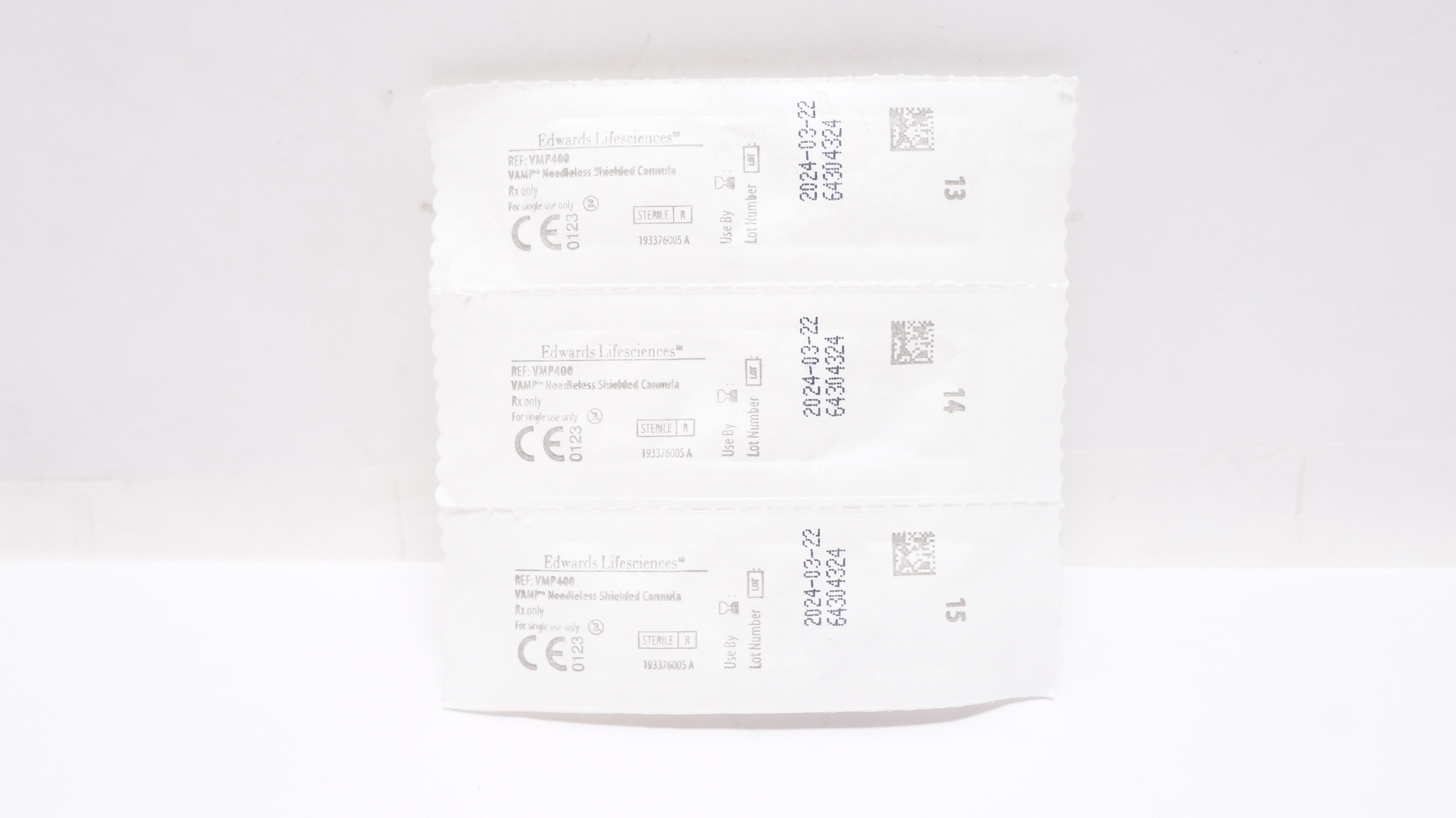Edwards Lifesciences VMP400 VAMP Ndleless Shielded Cannula - Lot of 3