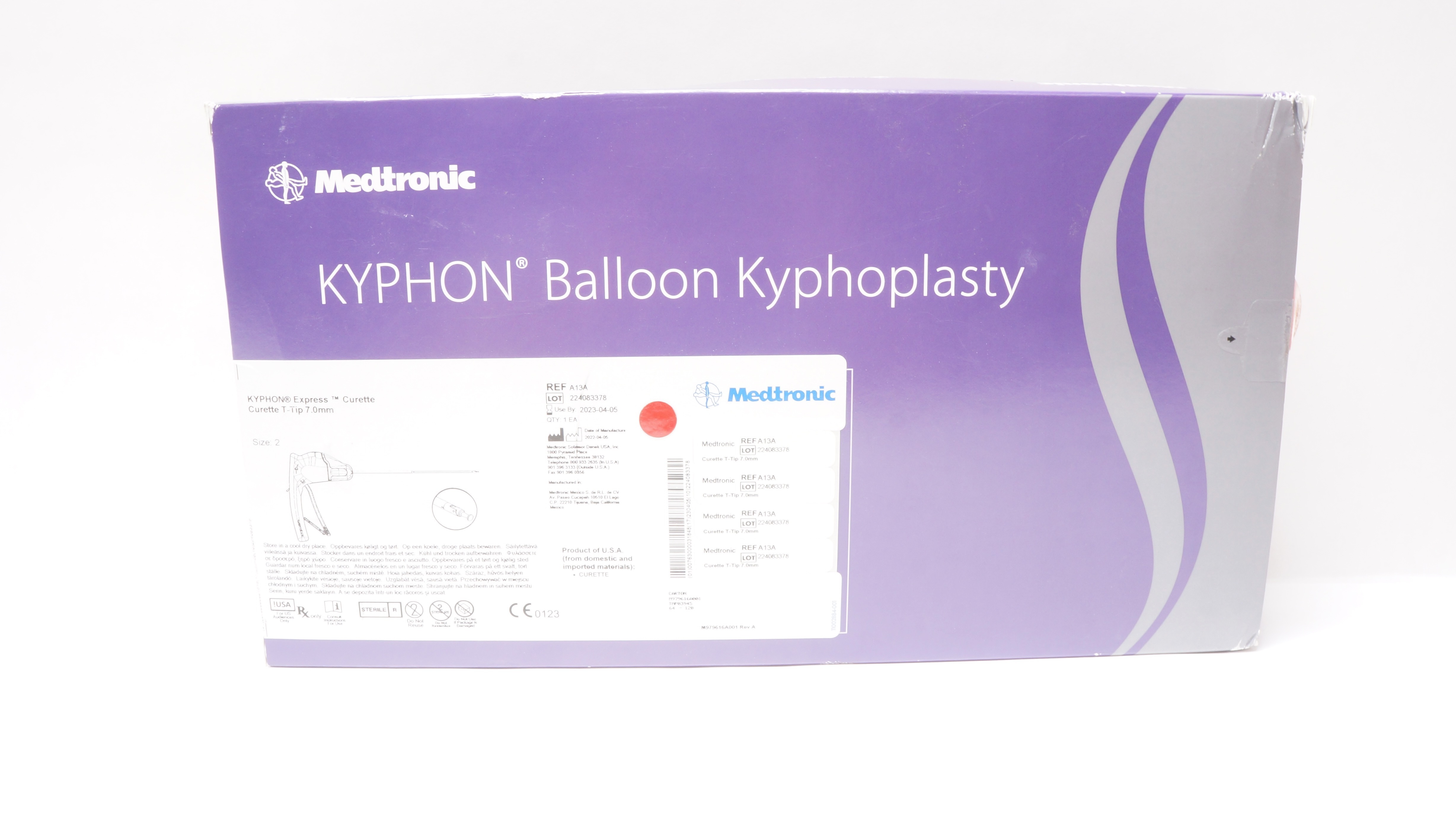 Medtronic A13A KYPHON Express Curette T-Tip 7.0mm, Size 2 (x)