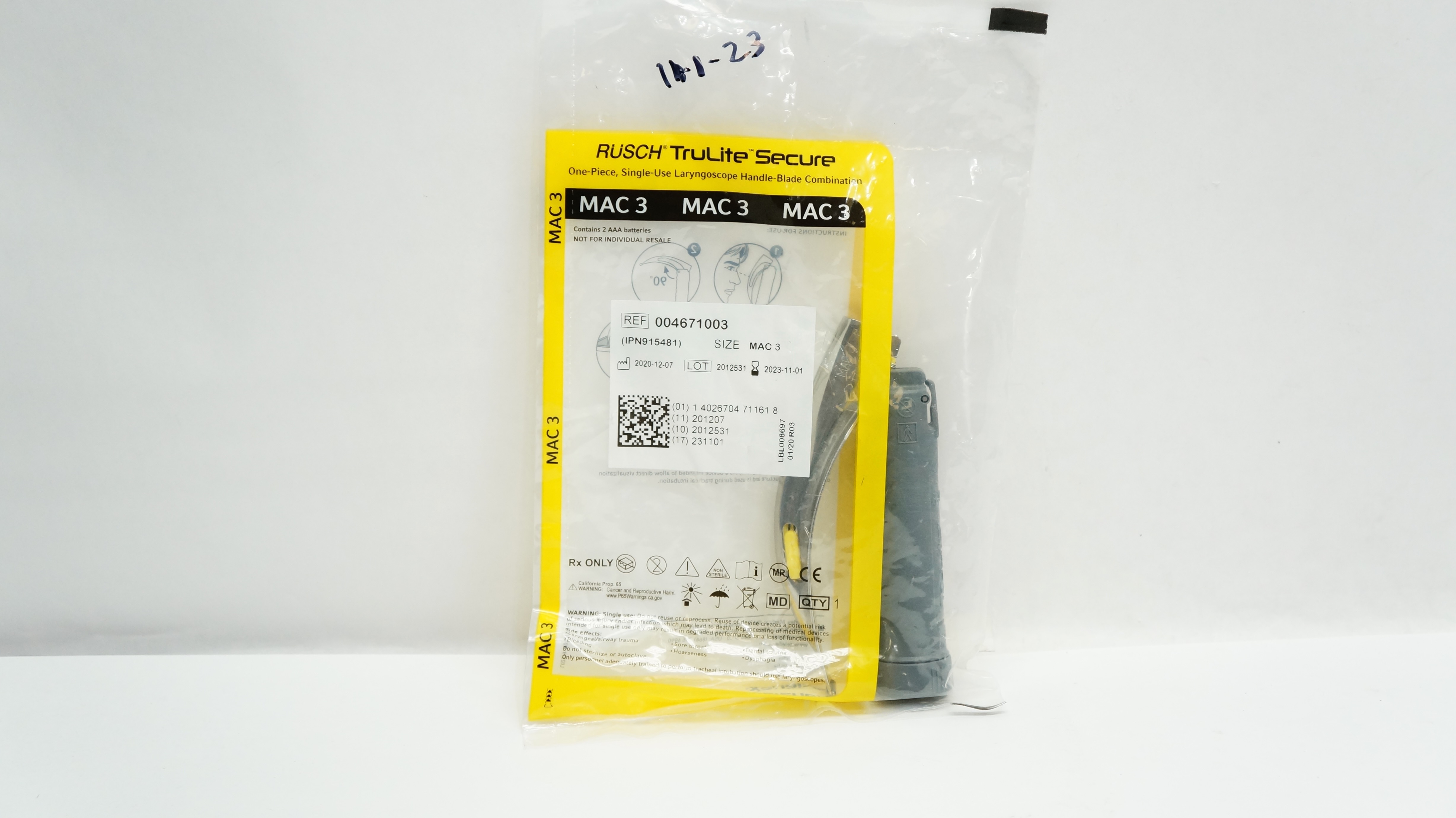 Teleflex 004671003 Rusch TruLite Laryngoscope Handle-Blade Combination MAC 3 (x)