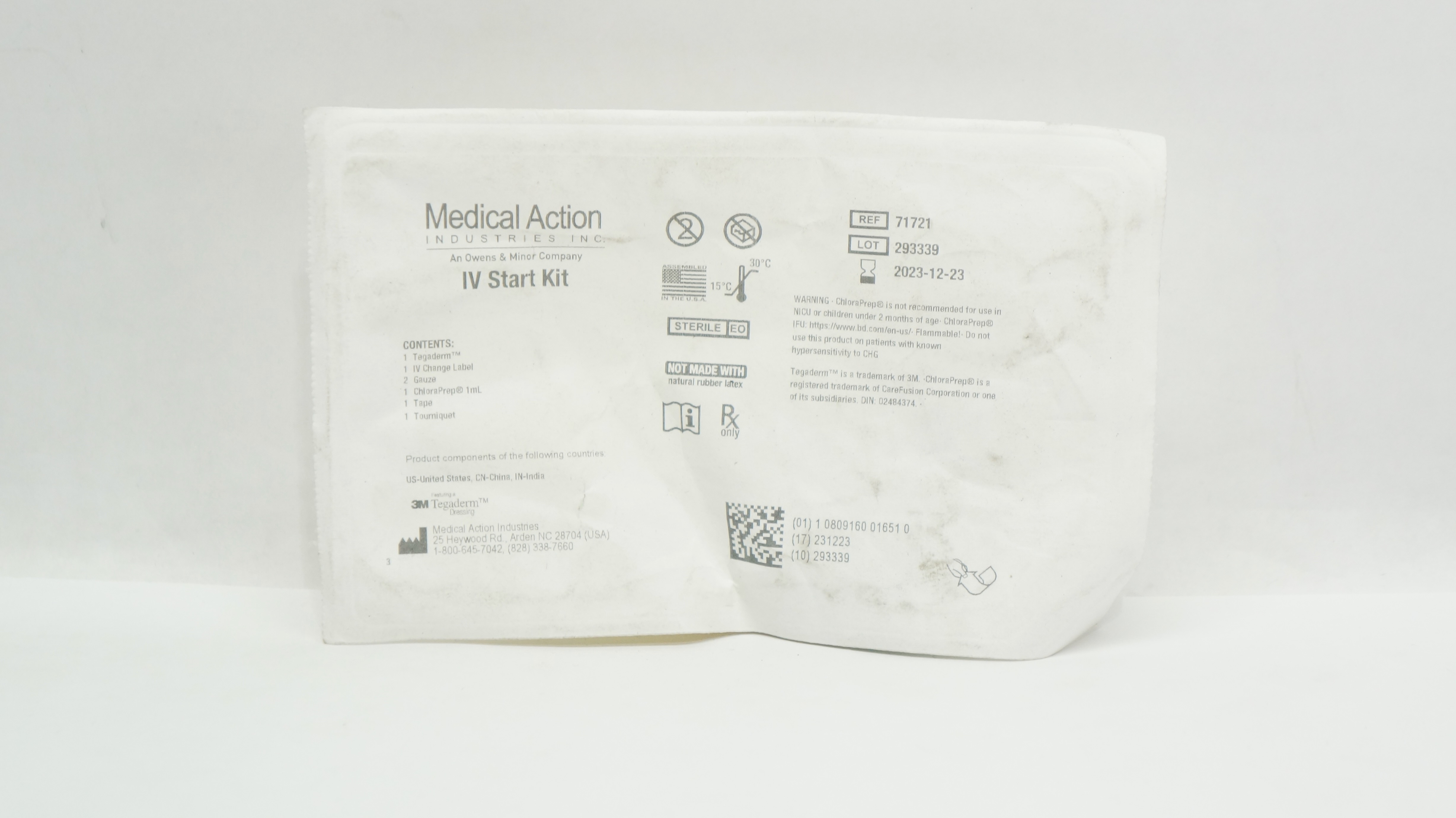 Medical Action 71721 3M Tegaderm IV Start Kit