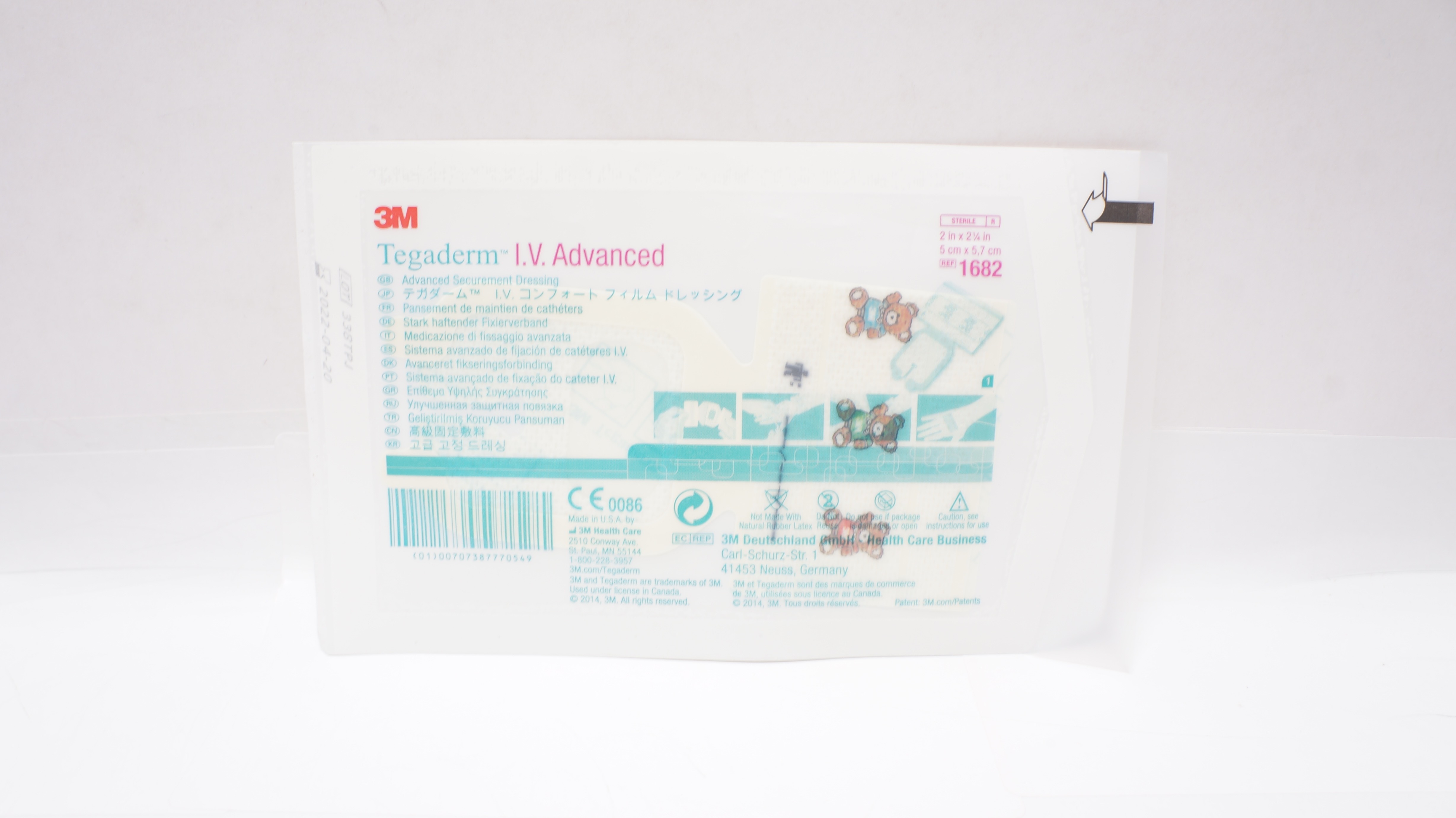 3M 1682 Tegaderm IV Advanced Securement Dressing 2inch x 2-1/4inch (x)