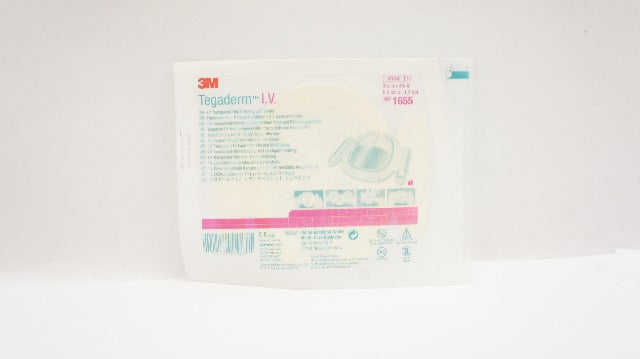 3M 1655 Tegaderm IV Transparent Film Dressing with Border 3-1/2 x 4-1/2inch (x)