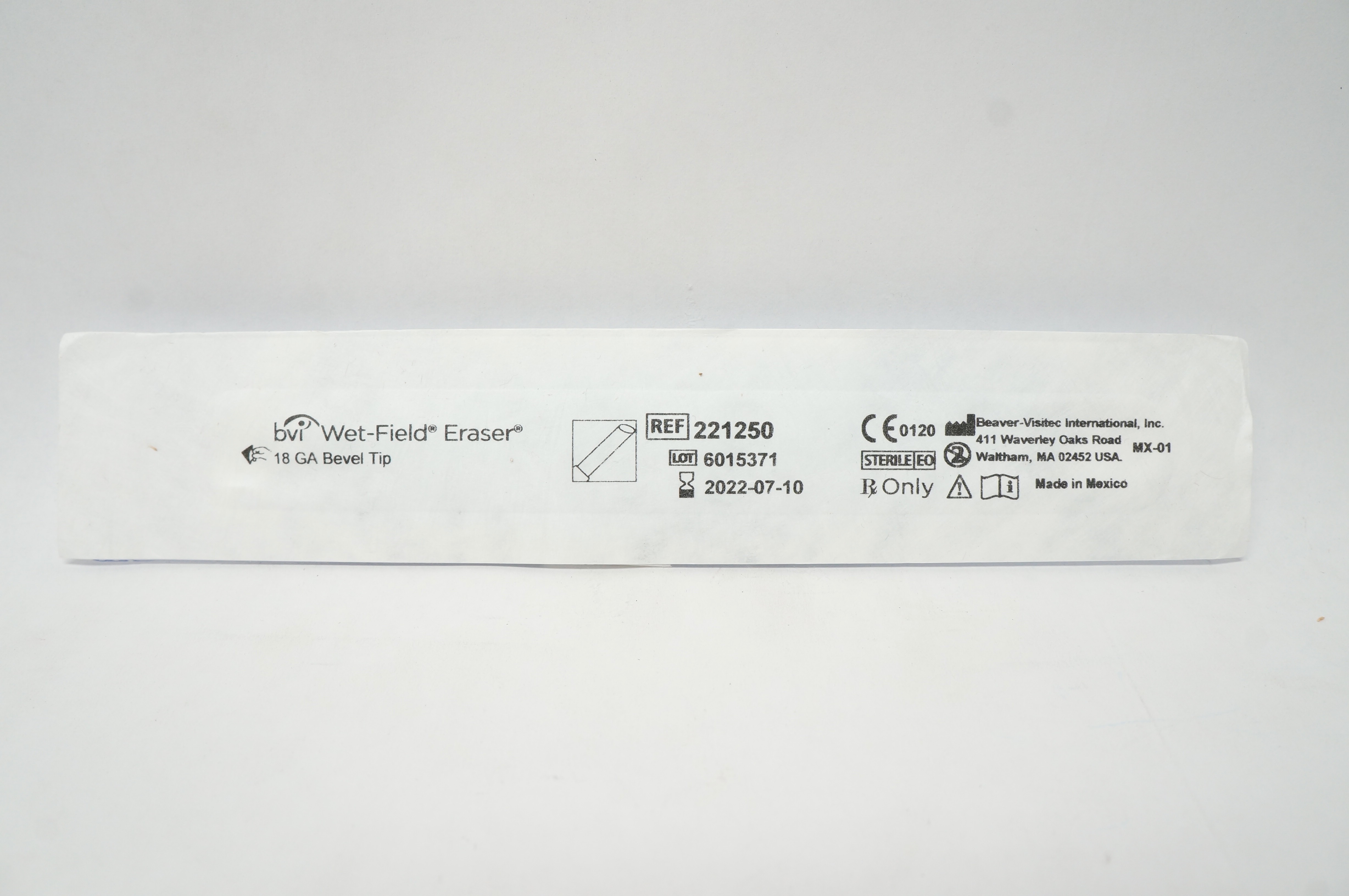 BVI Beaver Visitec 221250 BVI Wet-Field Eraser Bevel Tip 18GA (x)