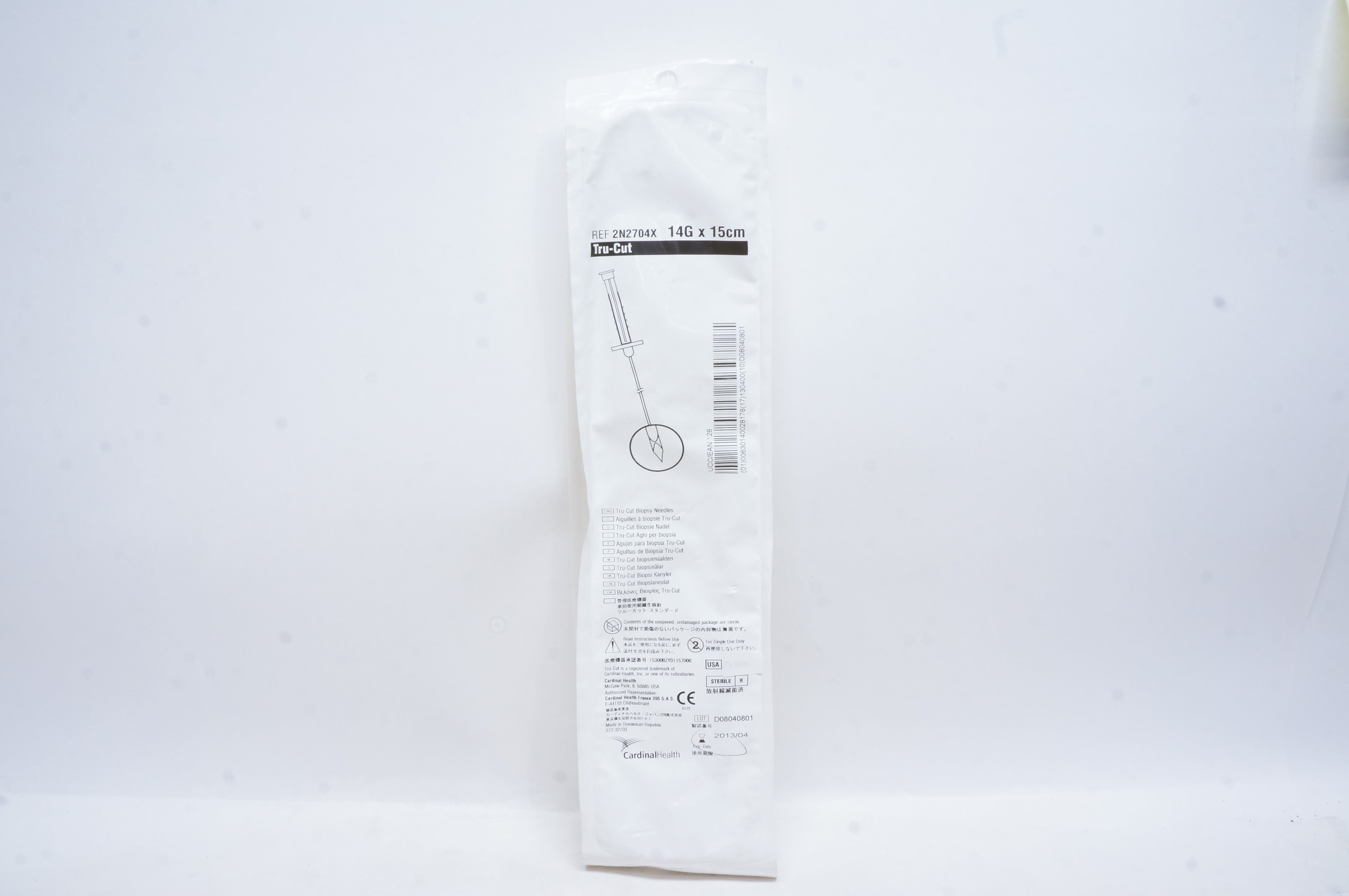 Cardinal Health 2N2704X Tru-Cut 14G x 15cm (x)