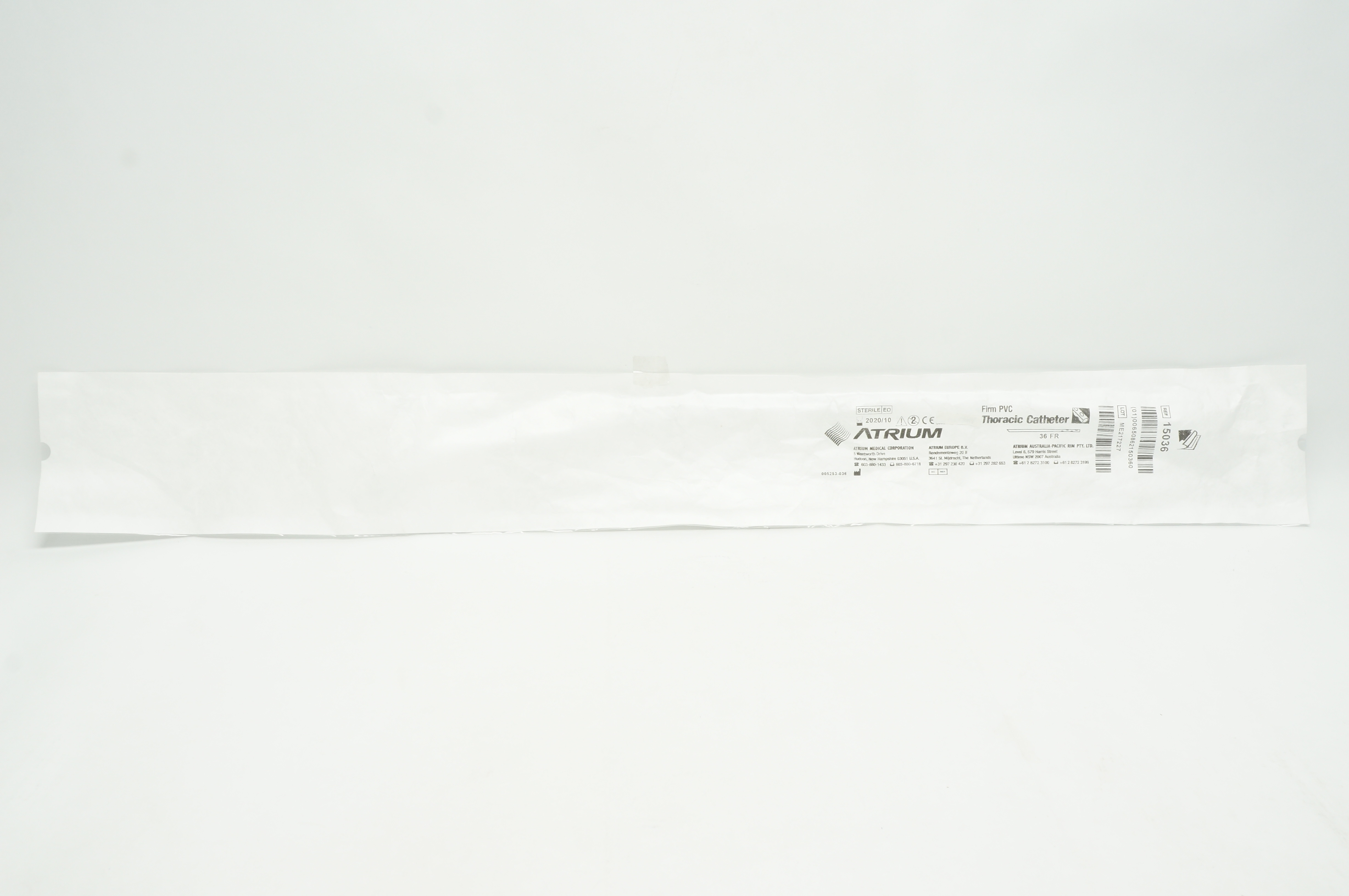 Atrium 15036 Firm PVC Thoracic Cath. 36 Fr. (x)