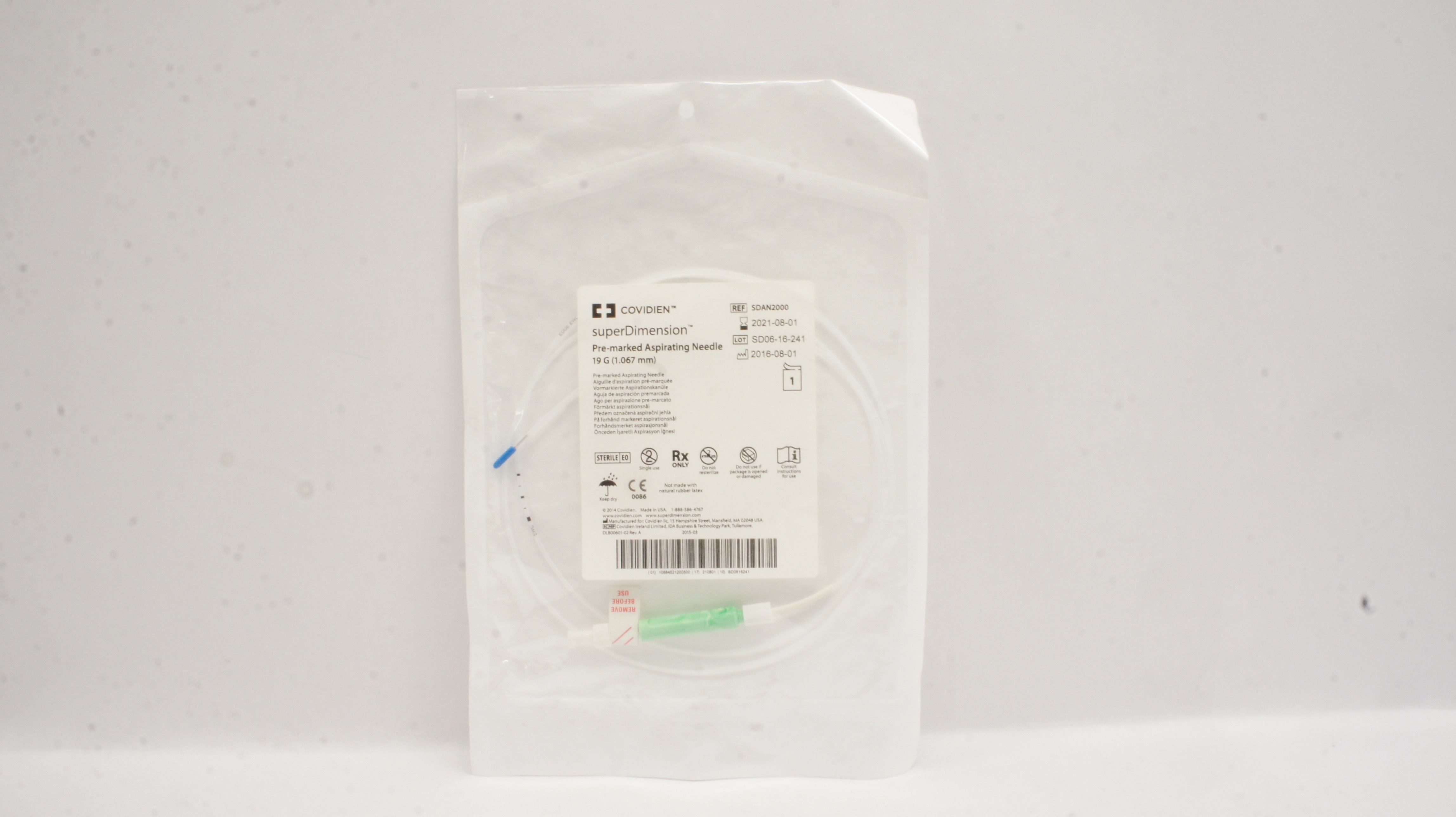 Covidien SDAN2000 SuperDimension Pre-Marked Aspirating Ndle. 19G (x)