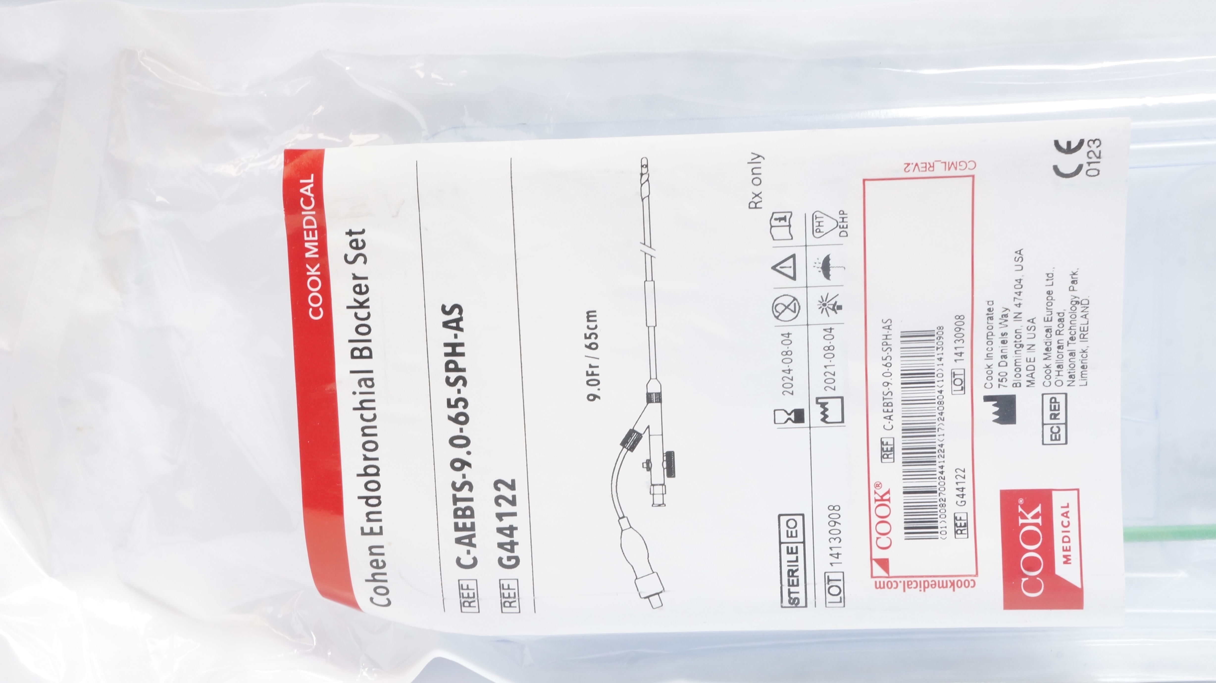 Cook Medical G44122 Cohen Endobronchial Blocker Set 9.0Fr/6.5cm (x)