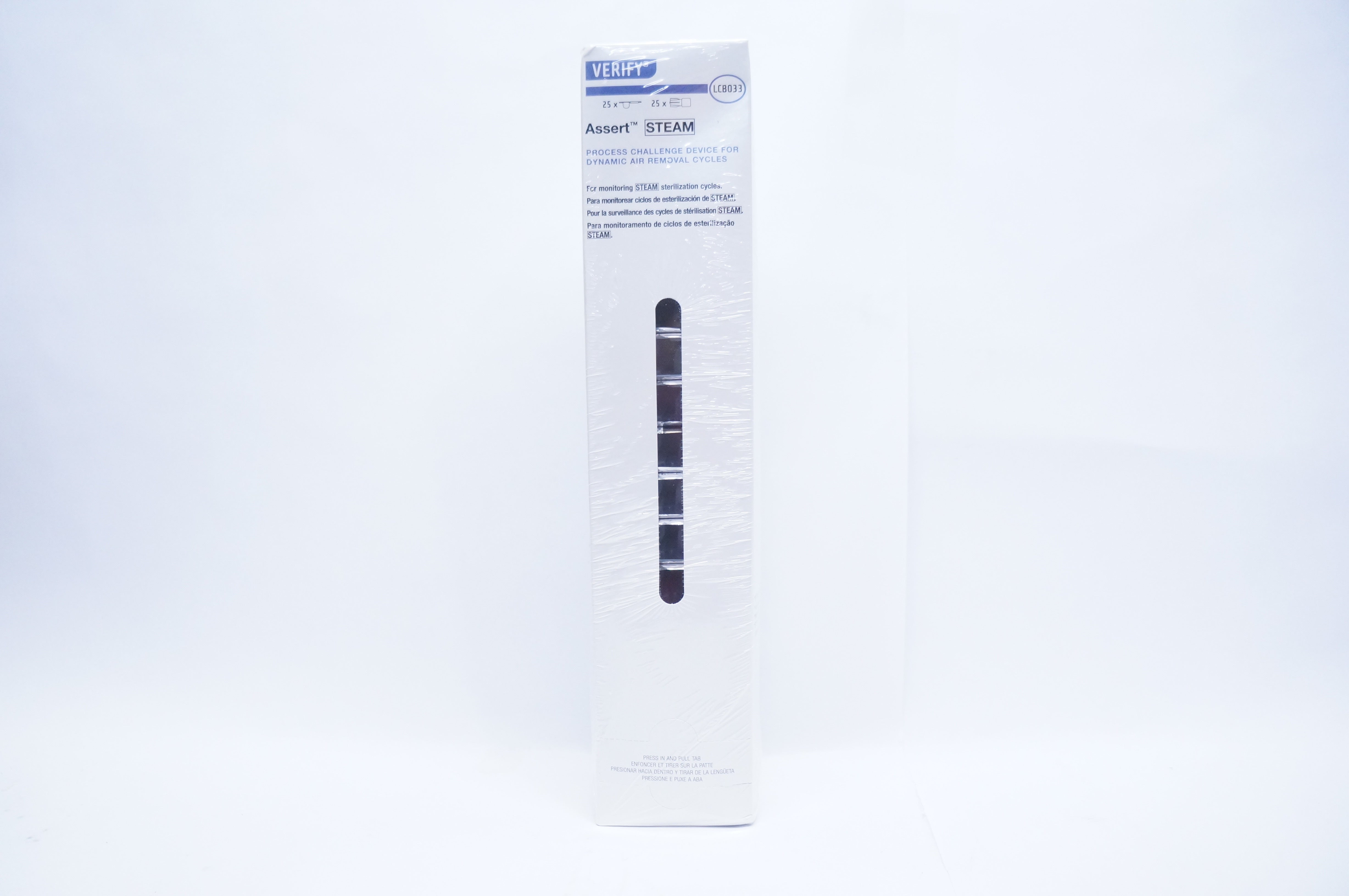 Steris LCB033 Assert Steam Verify Process Challenge Device -Box of 25