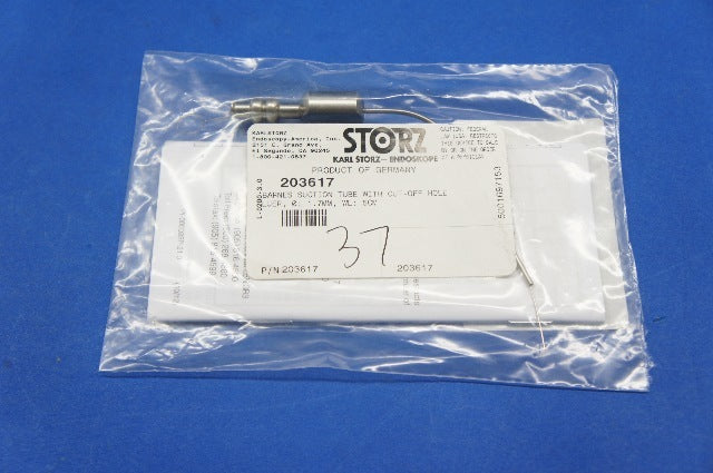 Karl Storz 203617 Barnes Suction Tube With Cut-Off Hole Luer, Diam 1.7mm