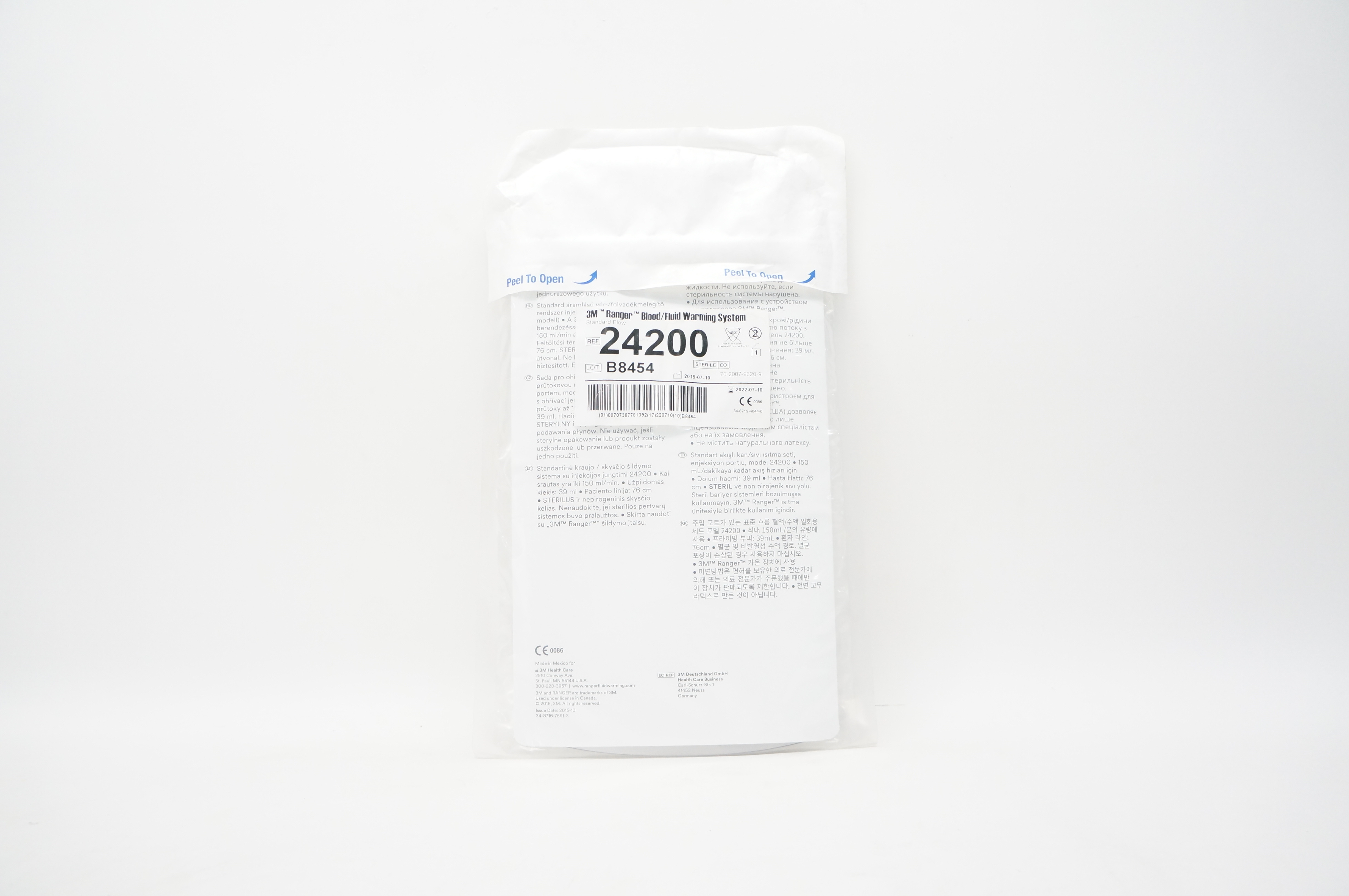 3M 24200 Ranger Standard Flow Blood/Fluid Warming System Sterile