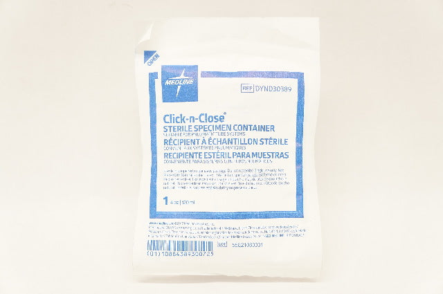 Medline DYND30389 Click-n-Close Sterile Specimen Container 4oz