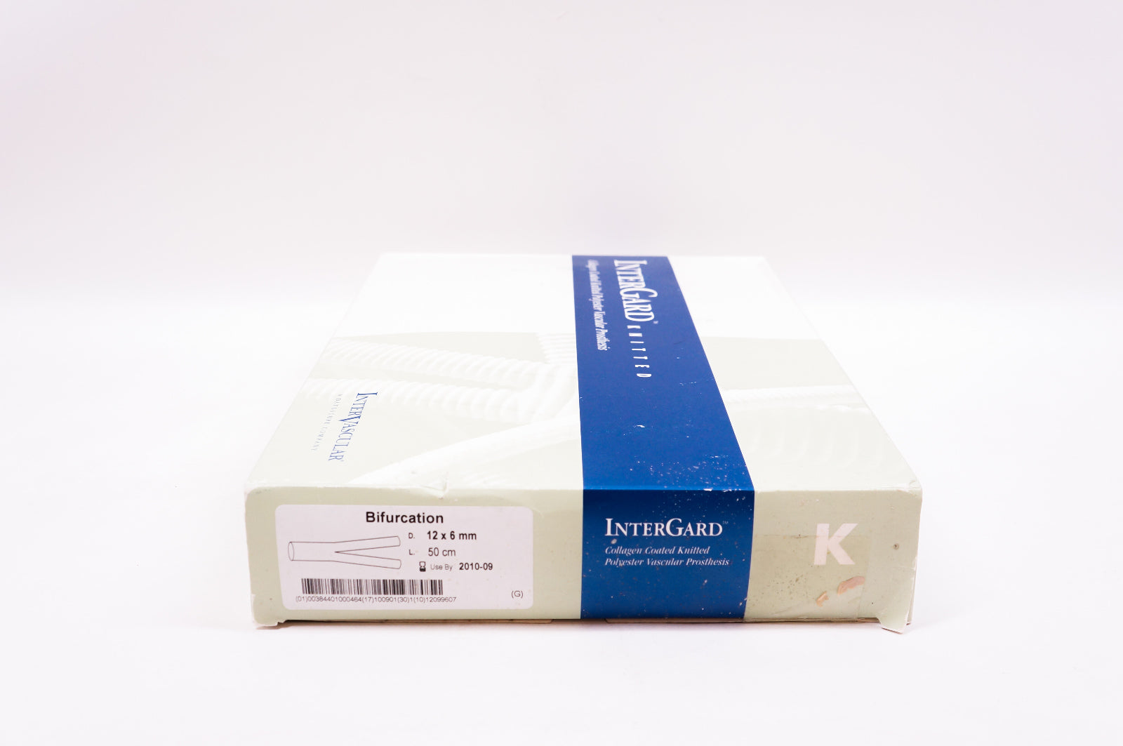 Gore IGK1206 InterGard Knitted Collagen Knitted Polyester, 12 x 6mm, 50cm (x)