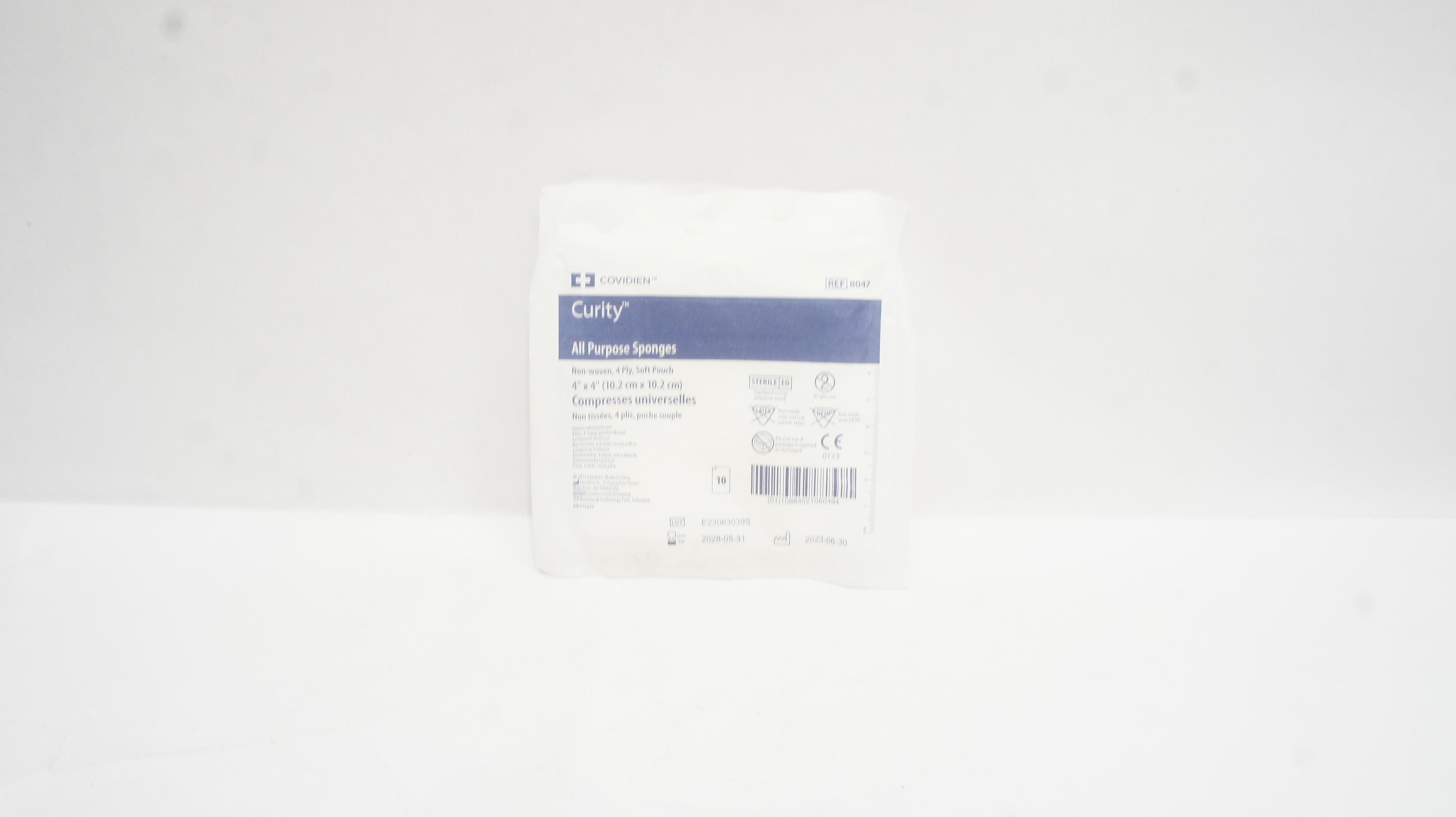 Covidien 8047 Curity All Purpose Sponges,Non-Woven,4-Ply,4In x 4In- Pack of 10