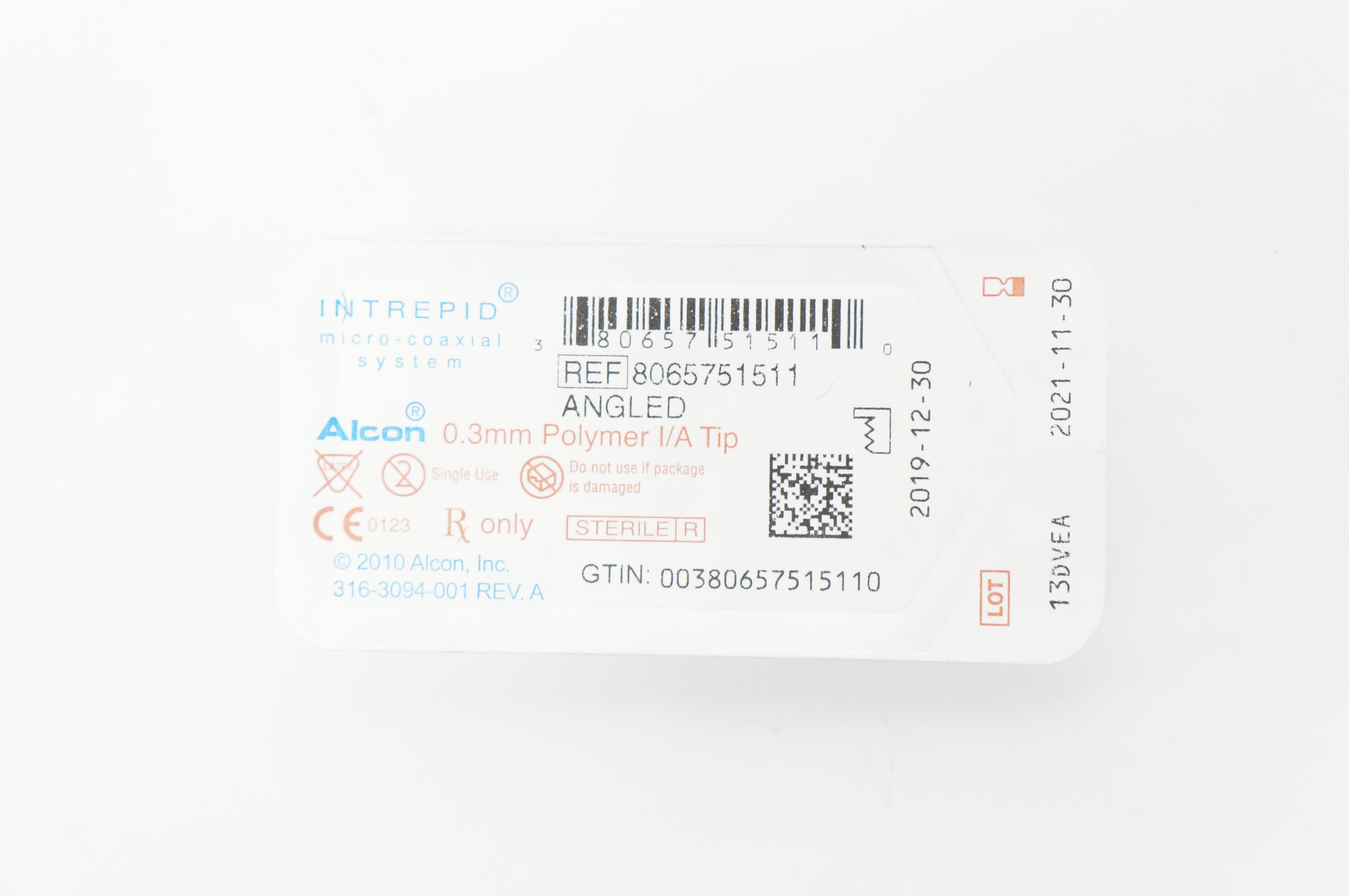 Alcon 8065751511 Intrepid 0.3mm Polymer I/A Tip Angled (x)