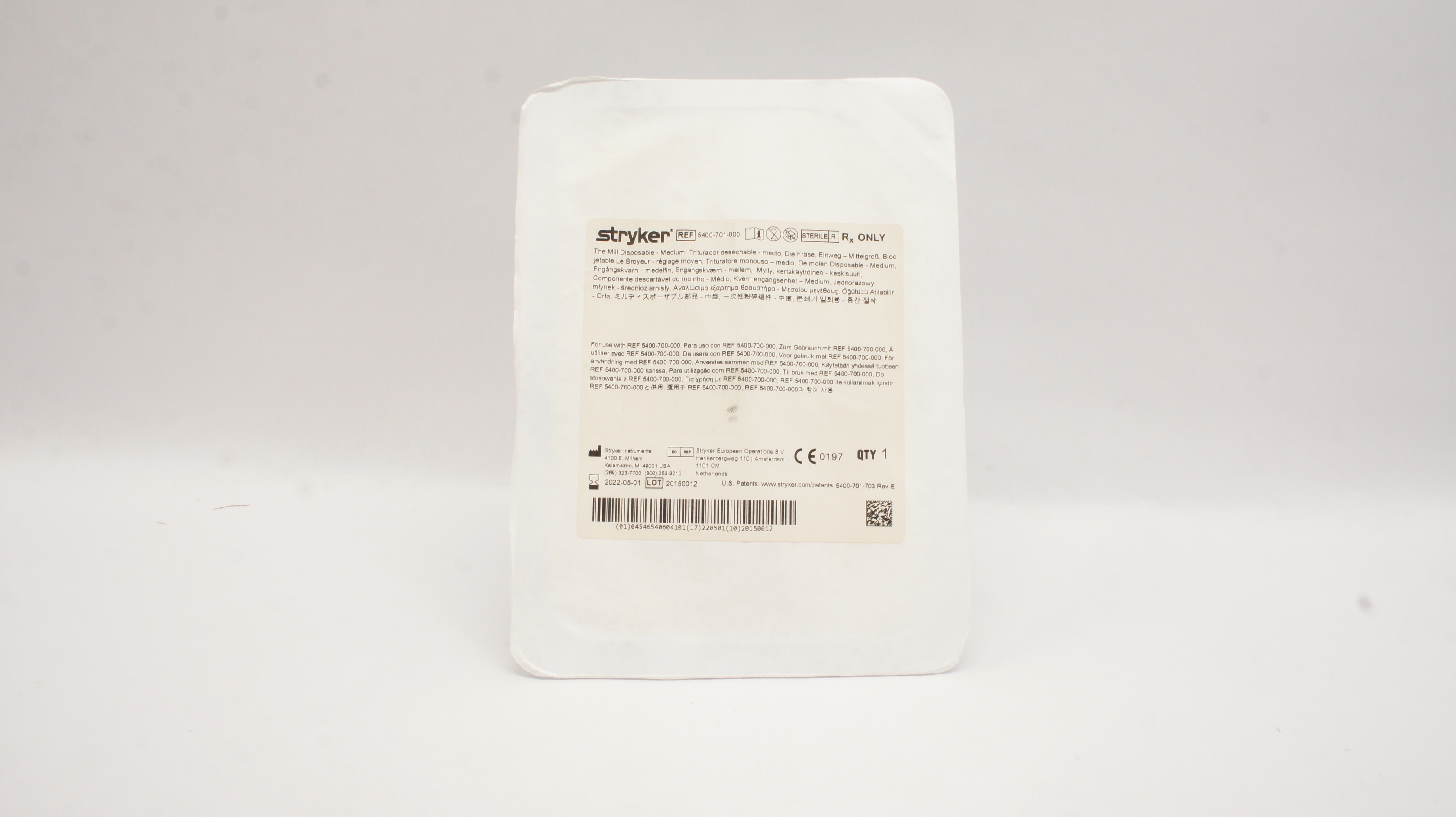 Stryker 5400-701-000 The Mill Disposable Medium (x)