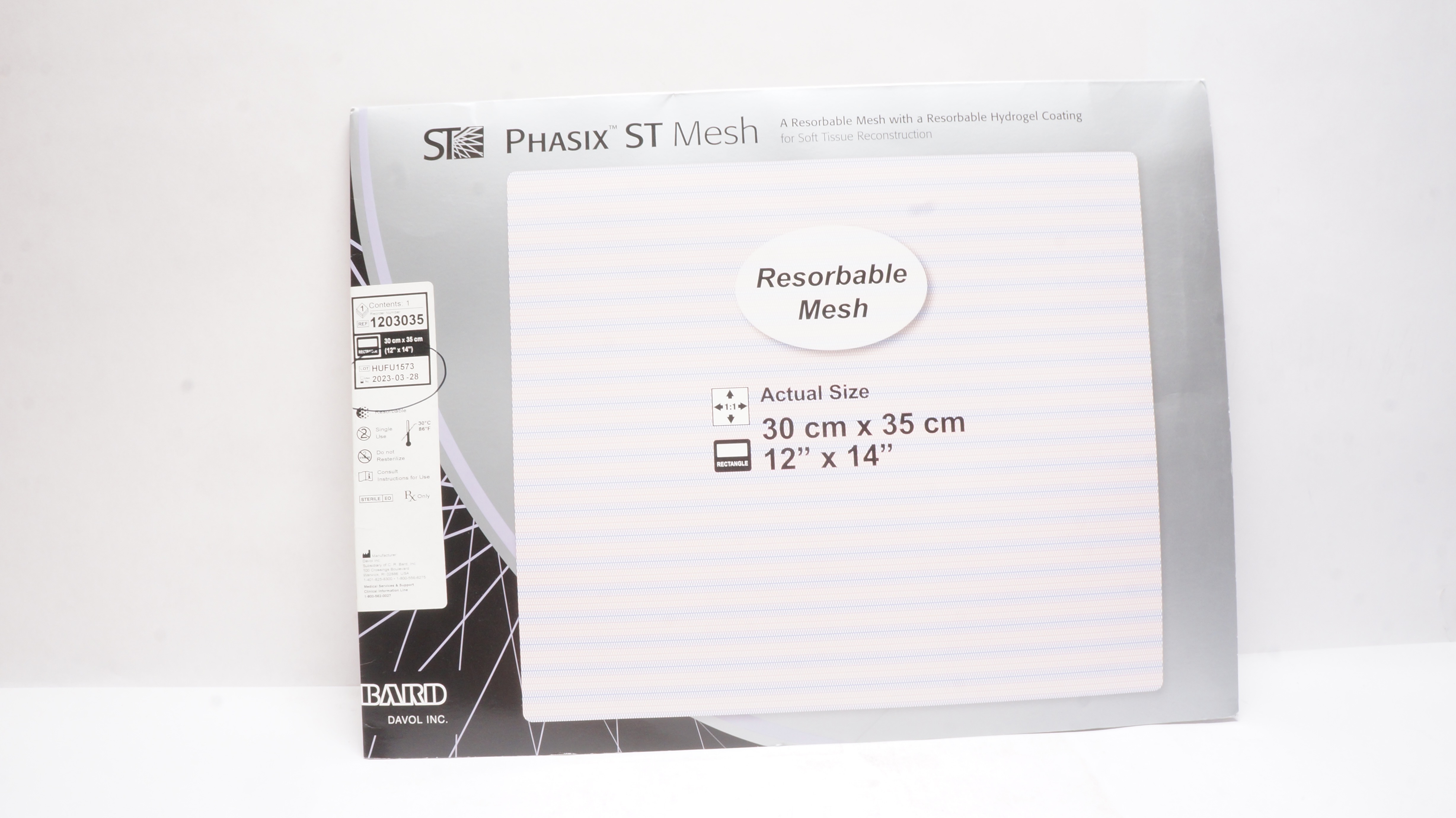 Bard 1203035 Phasix ST Mesh 12inch x 14inch (x)