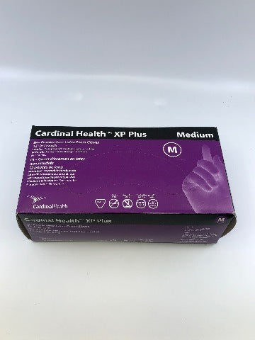 Cardinal health L88HRM XP Plus Powder-Free Latex Exam Gloves Medium  ~ Box  of 50