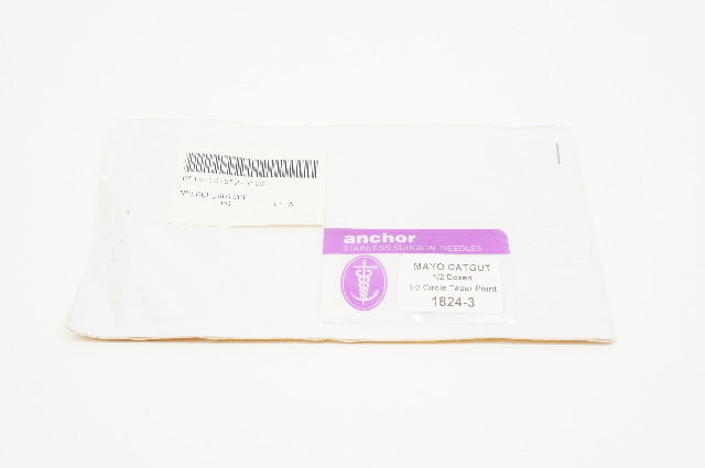 Anchor 1824-3 Mayo Catgut 1/2 Dozem, 1/2 Circle Taper Point