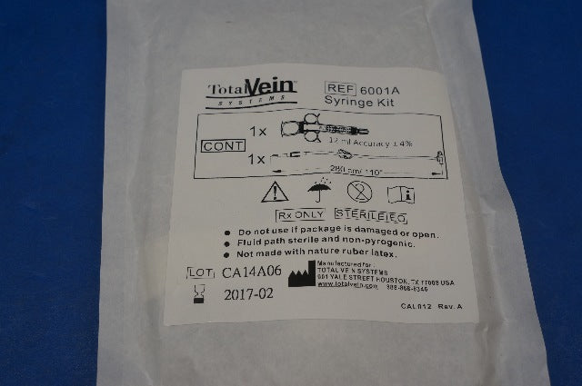 Total Vein System 6001A Syringe Kit 12ml (x)