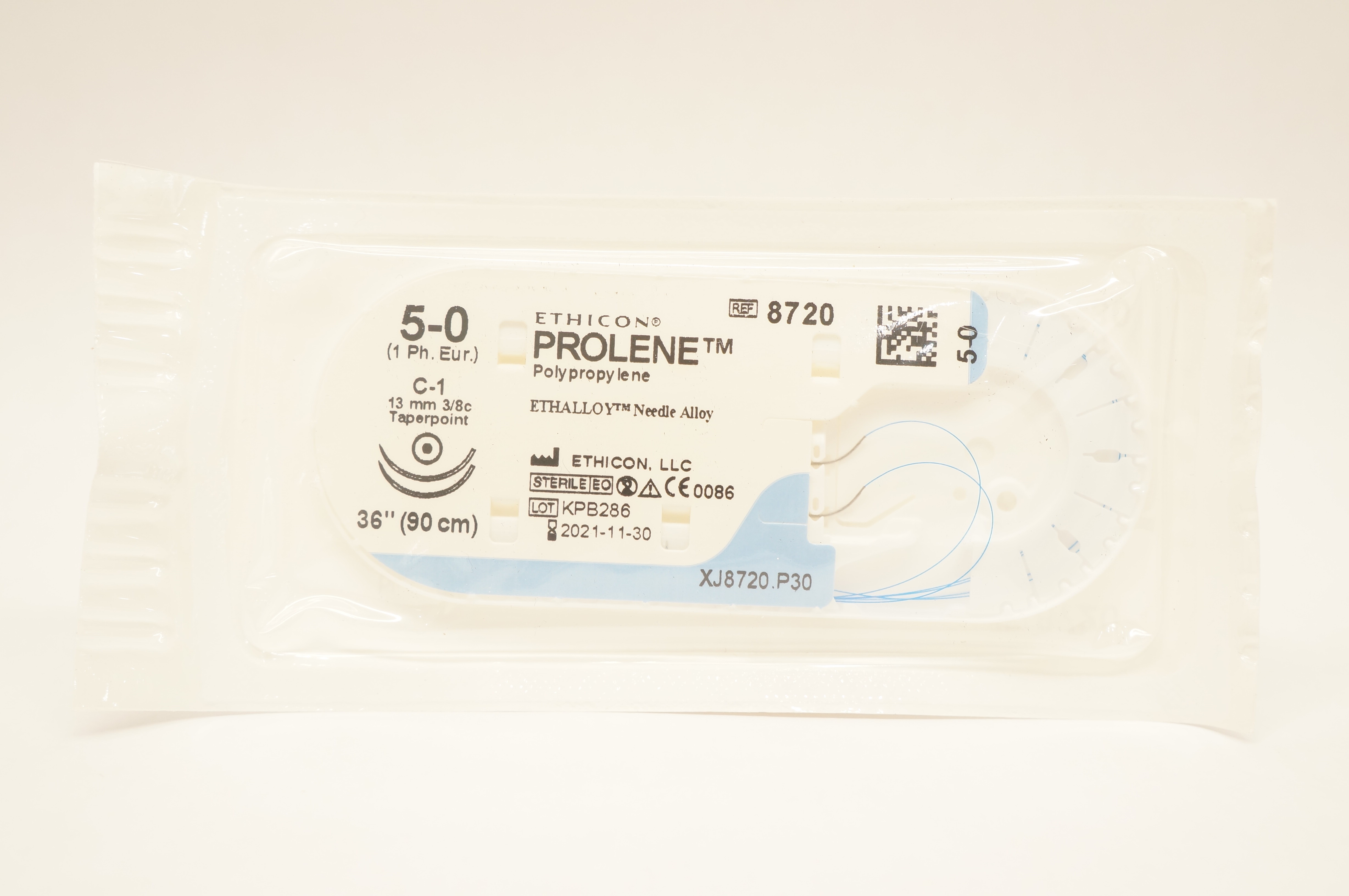 Ethicon 8720 5-0 PROLENE C-1 13mm 3/8c Taperpoint 36inch (x)