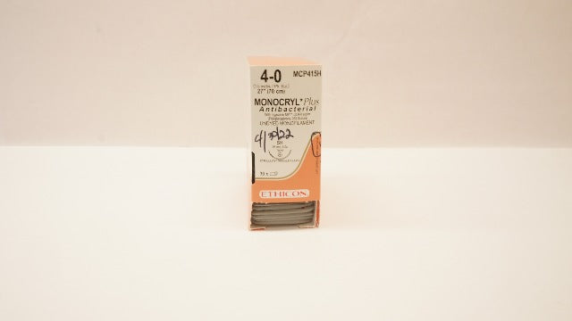 Ethicon MCP415H 4-0 Monocryl Plus Stre SH 26mm 1/2c Taper 27inch (x) - Box of 32