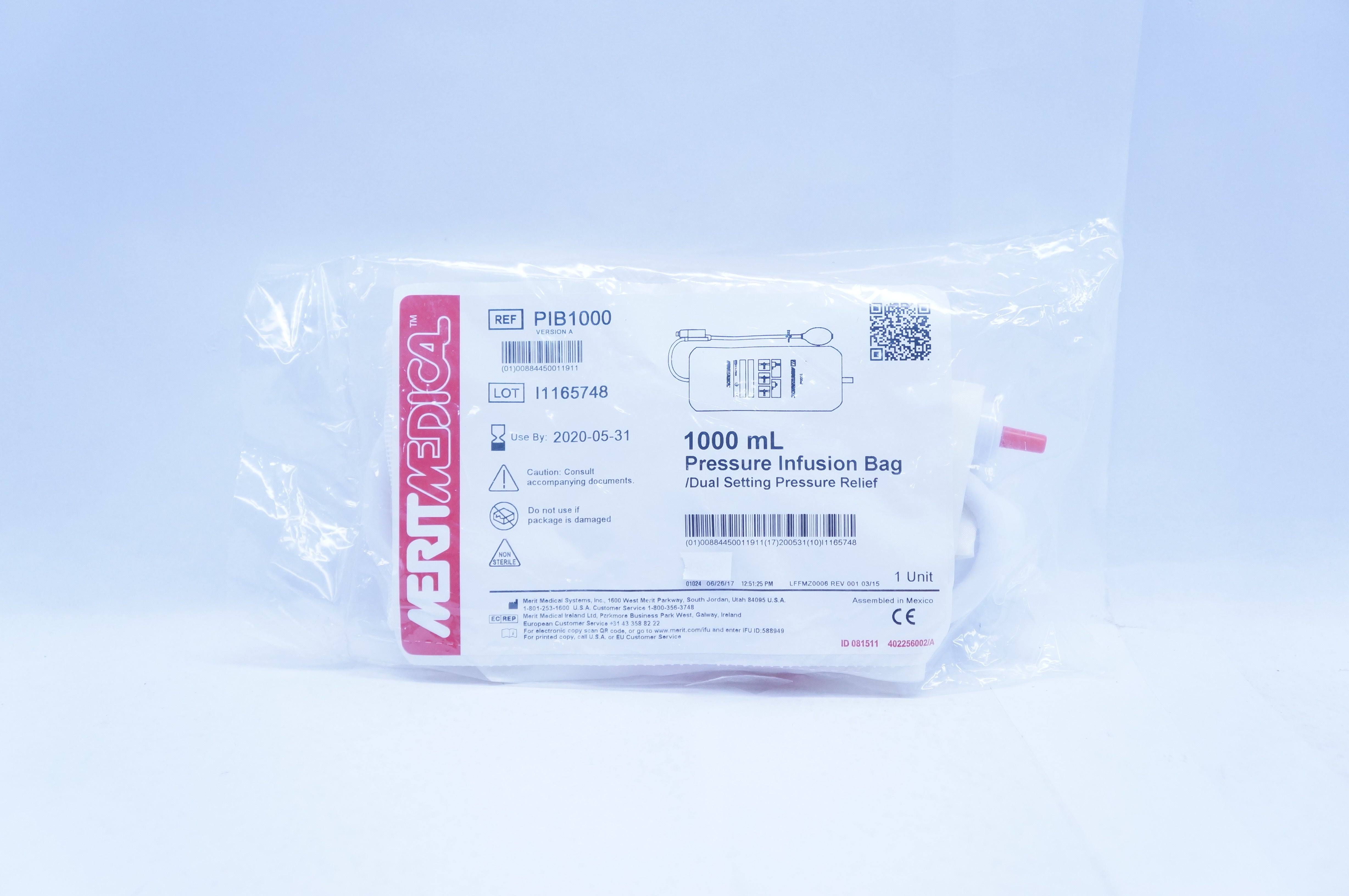 Merit Medical PIB1000 Pressure Infusion Bag (x)
