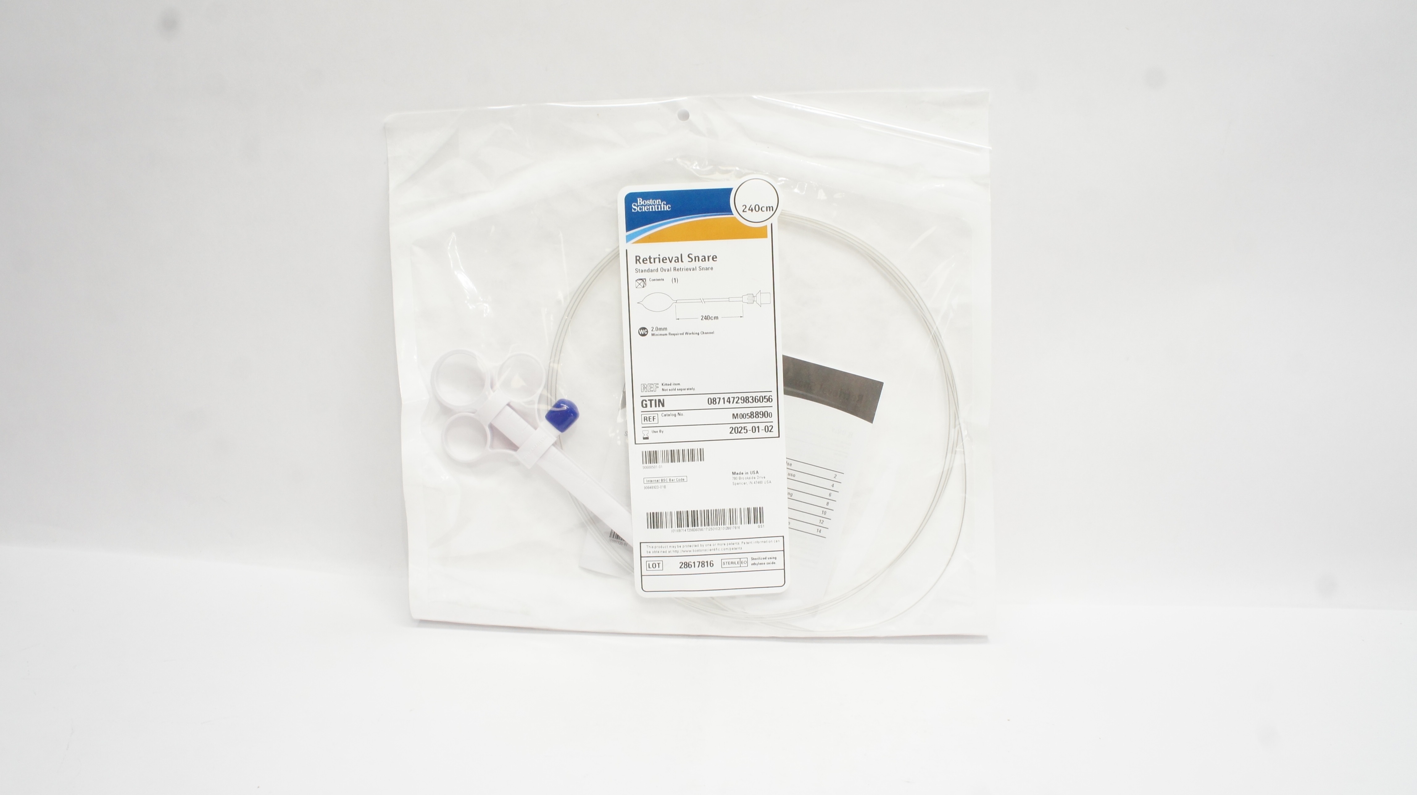 Boston Scientific M00588900 Retrieval Snare Standard Oval 240cm