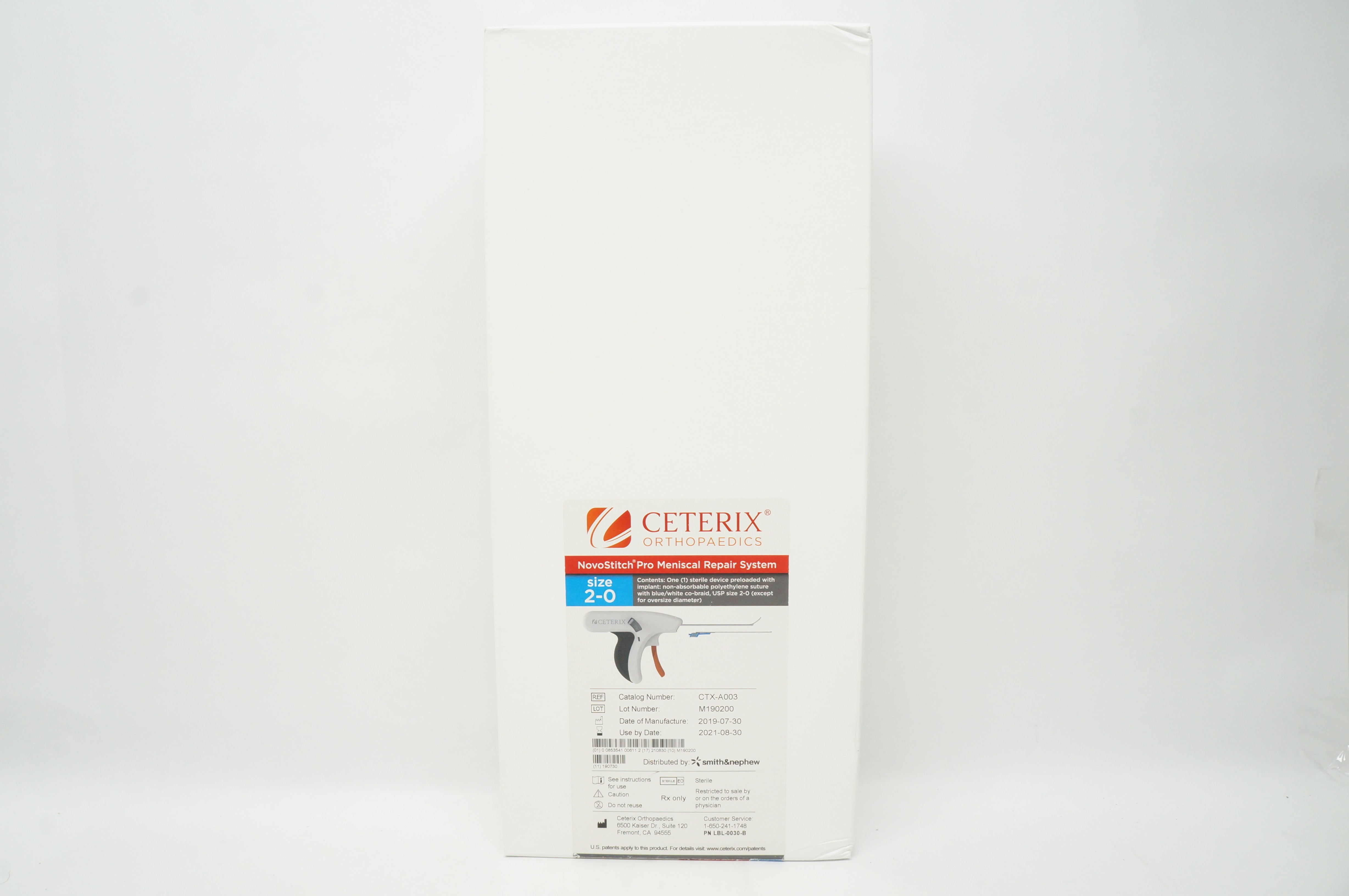 Ceterix CTX-A003 NovoStitch Plus M e n i s c a l Repair System, Size 2-0 (x)