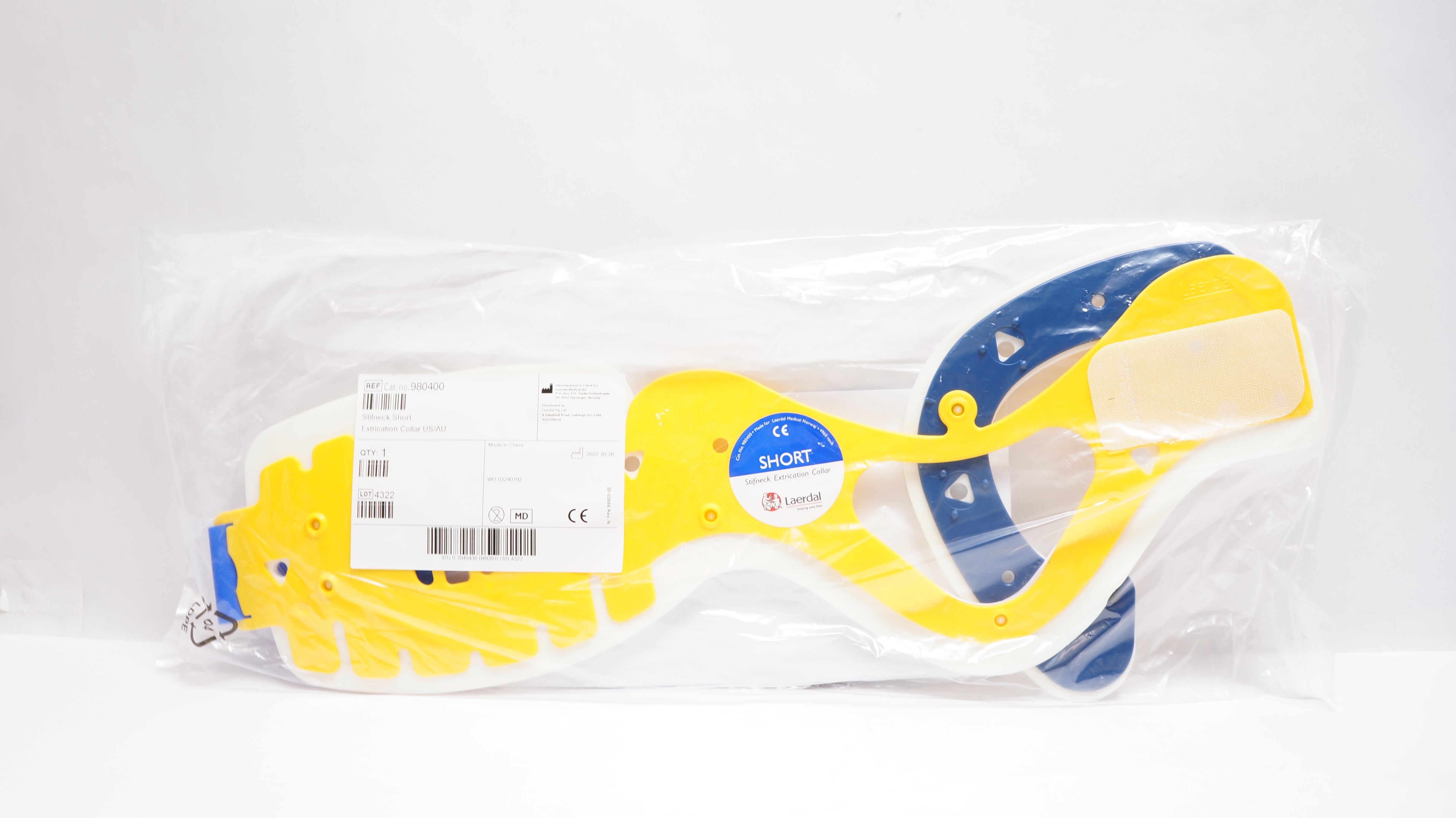 Leader Medical 980400 Stifneck Short Extrication Collar