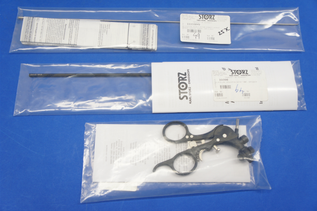 Karl Storz 33326DYD Click Line DeBAKEY Grasping Forceps, Size 5 mm, Length 36 cm