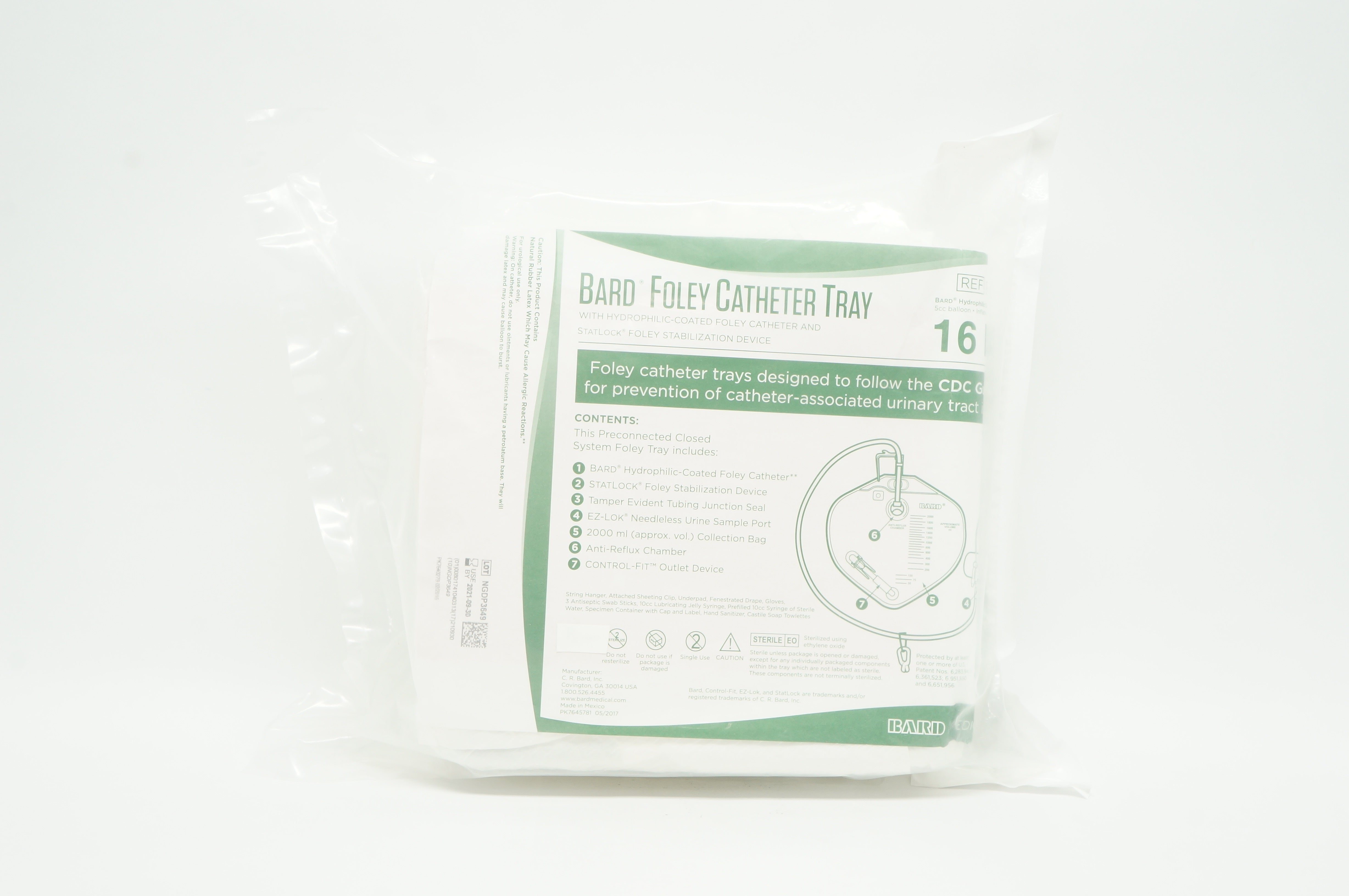 Bard 800361 Foley Cath. Tray 16Fr