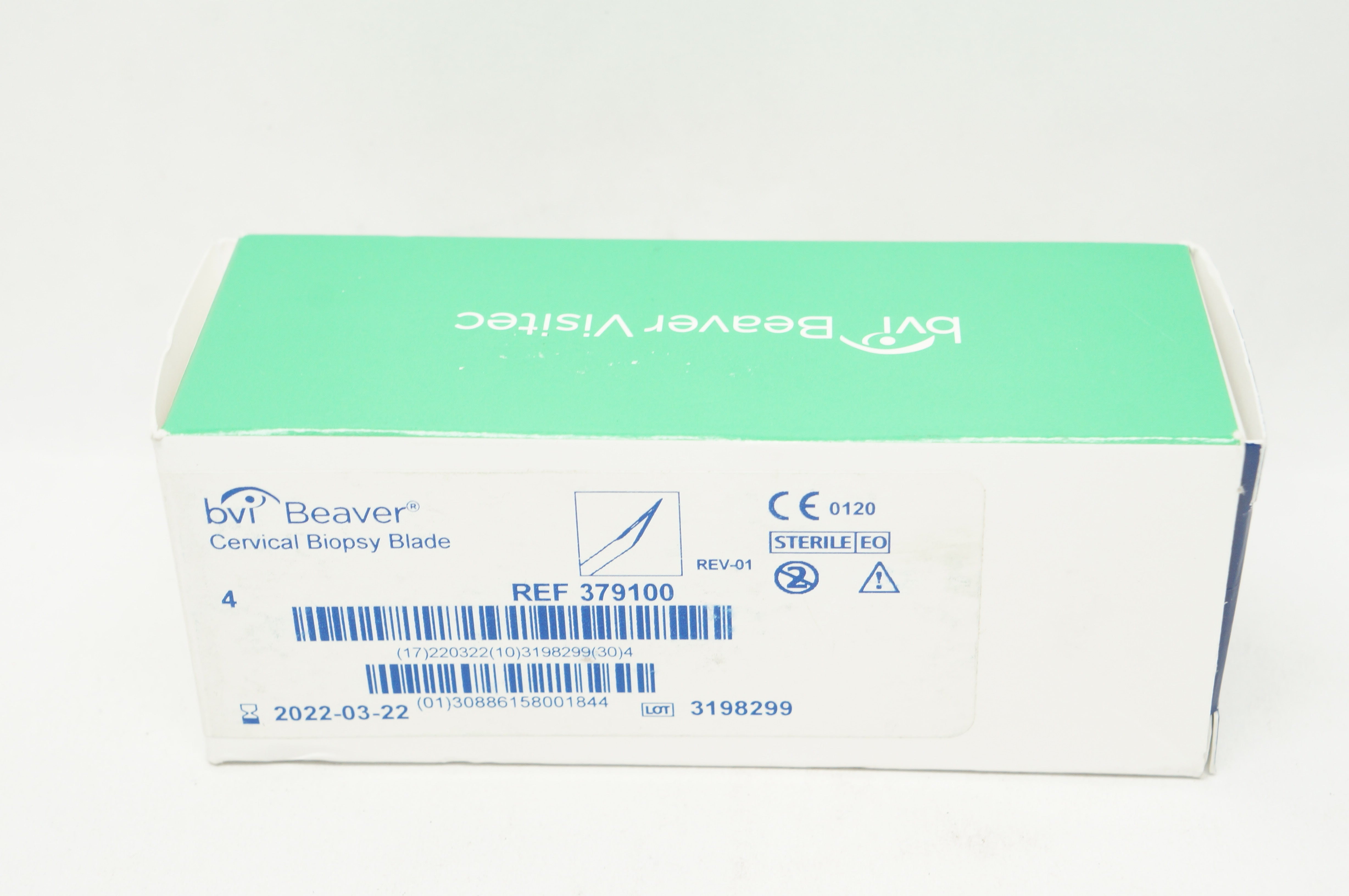 BVI Beaver 379100 Cervical Biopsy Blade - Box of 4