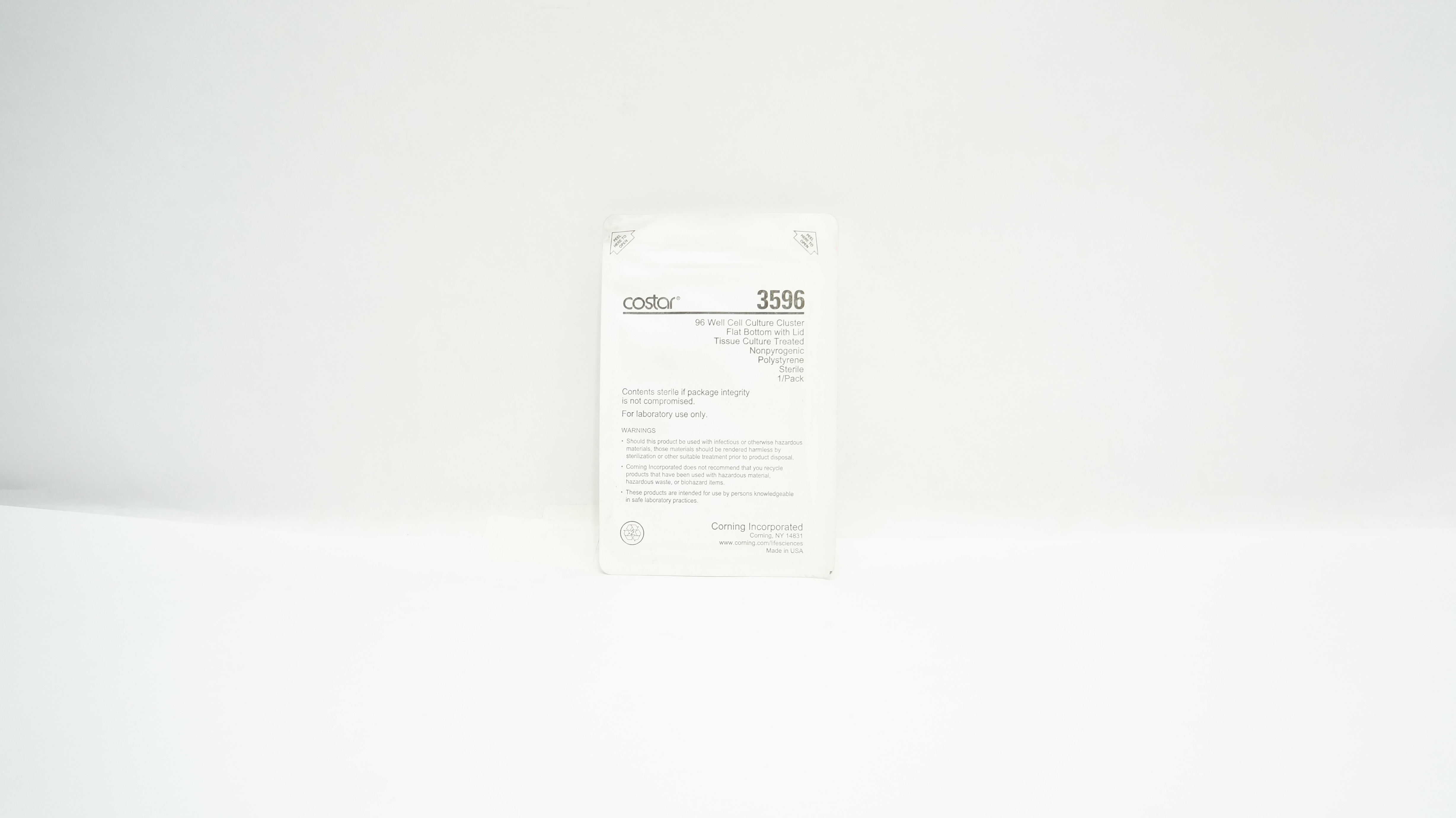 Corning Incorporated 3596 Costar Well Cell Culture Cluster- Pack of 96