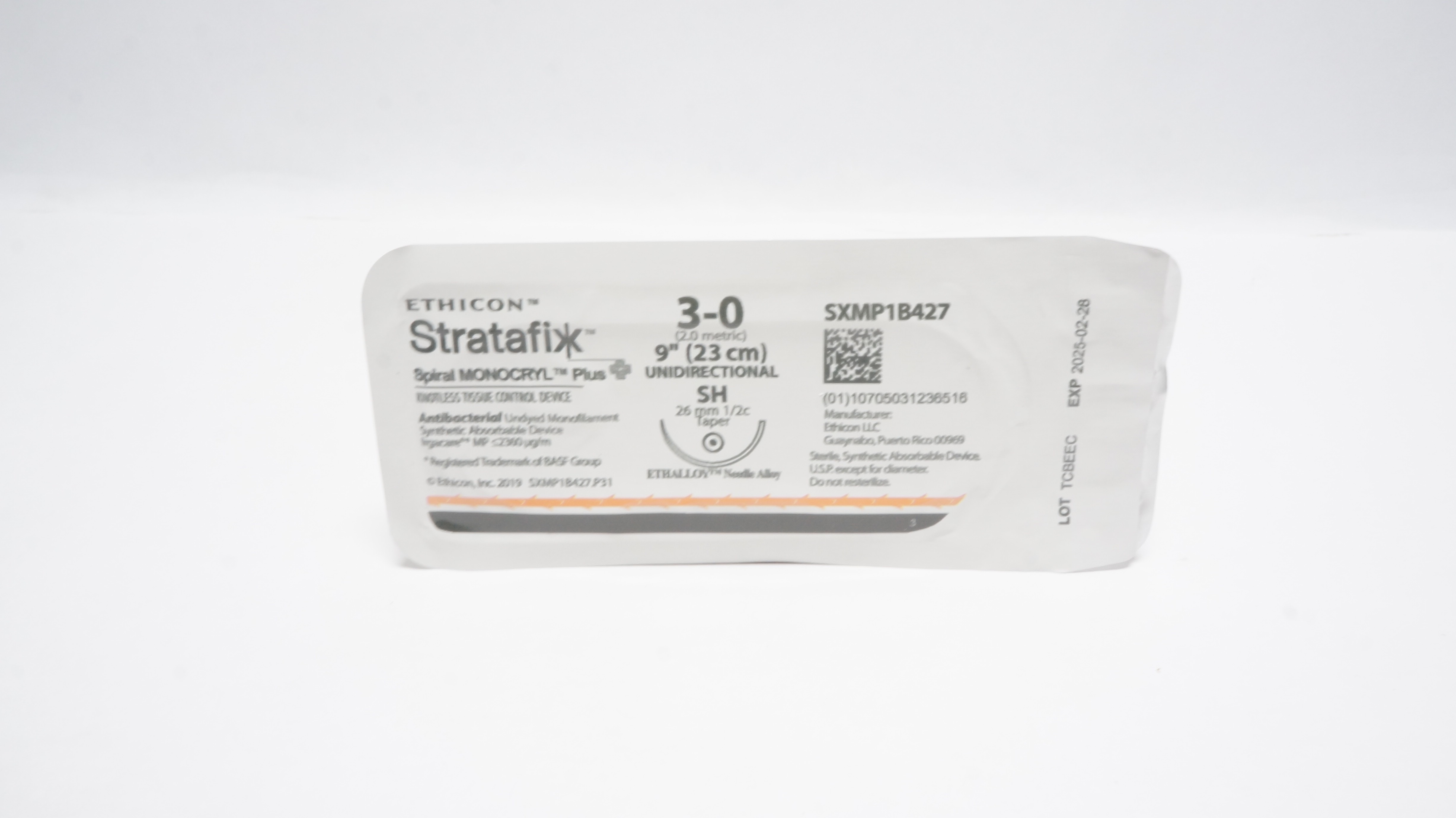 Ethicon SXMP1B427 3-0 STRATAFIX Monocryl Stre SH 26mm 1/2c Taper, 9inch (x)
