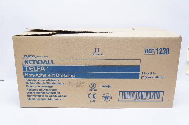 Tyco 1238 Kendall TELFA Non-Adherent Dressing Bandage 3in.x 8in. (x)- Box of 600