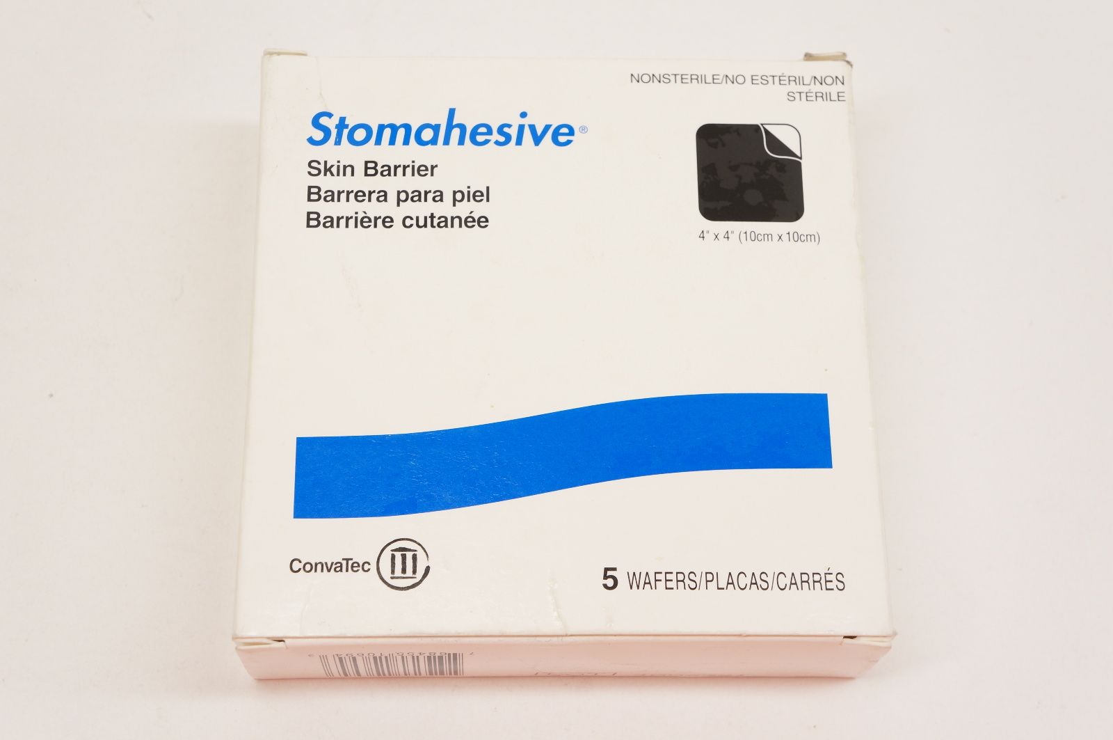 ConvaTec 21712 Stomahesive Skin Barrier 4inch x 4inch - Box of 5