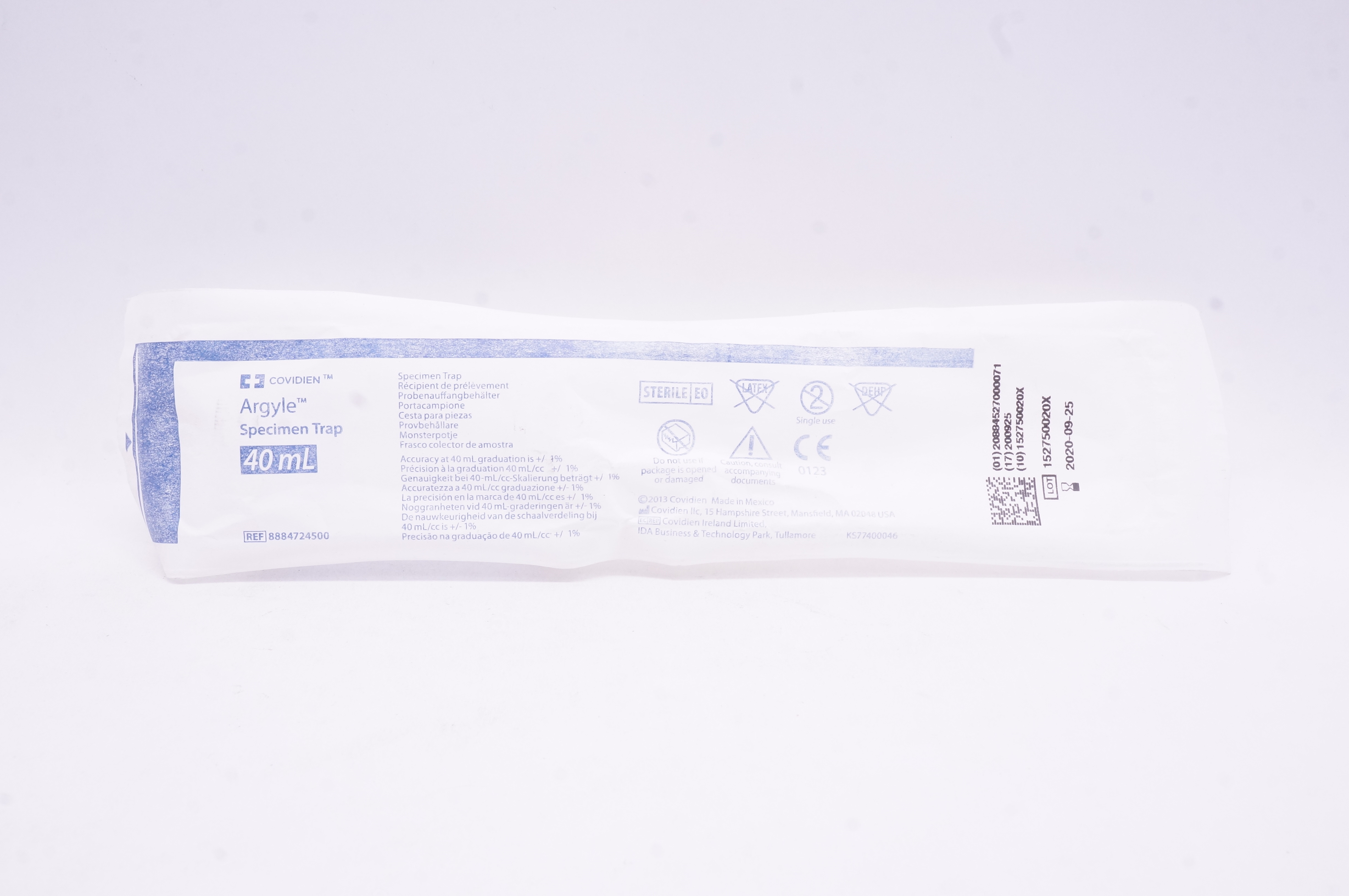 Covidien 8884724500 Argyle Specimen Trap 40mL (x)