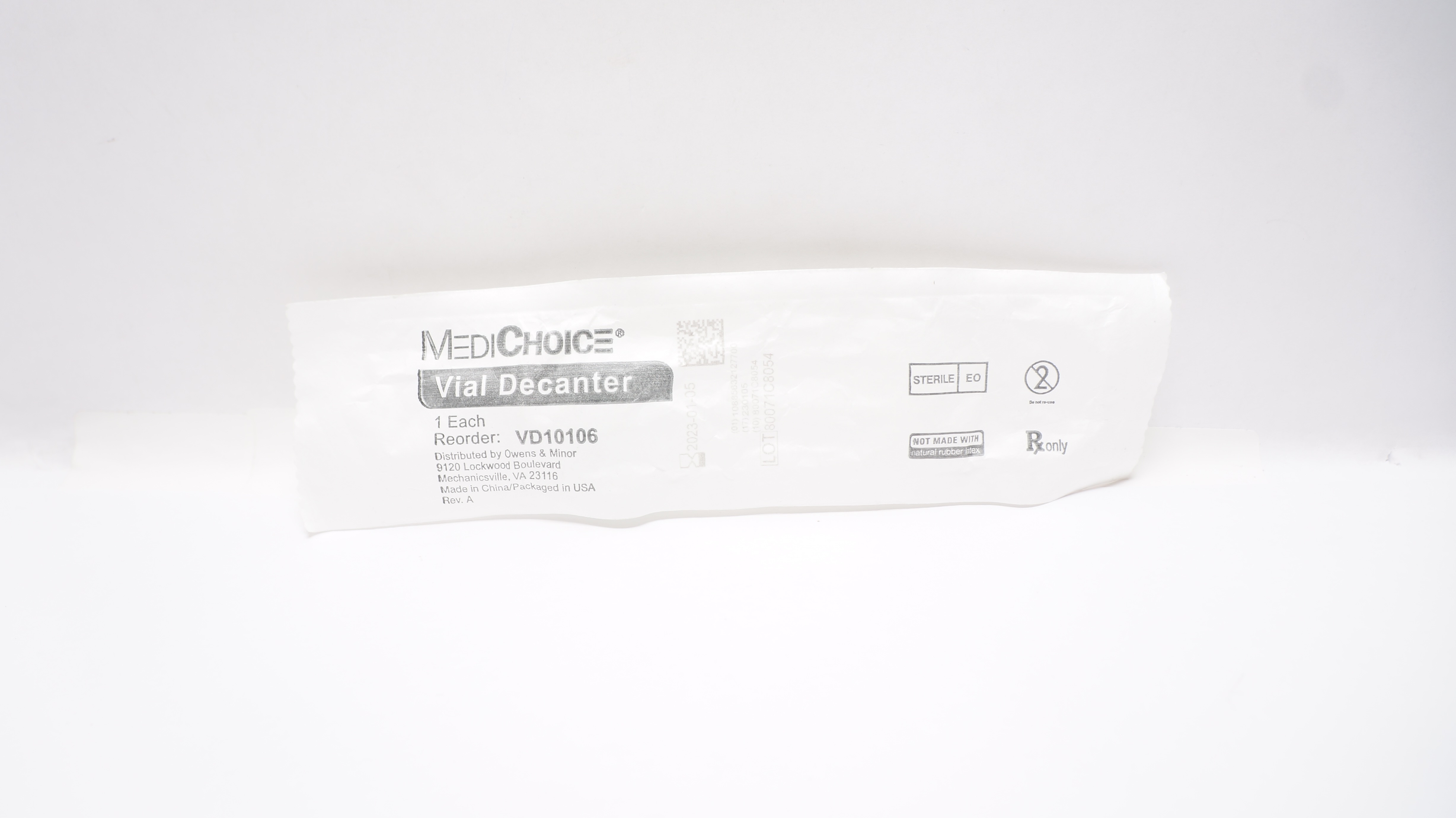 MediChoice VD10106 Vial Decanter (x)