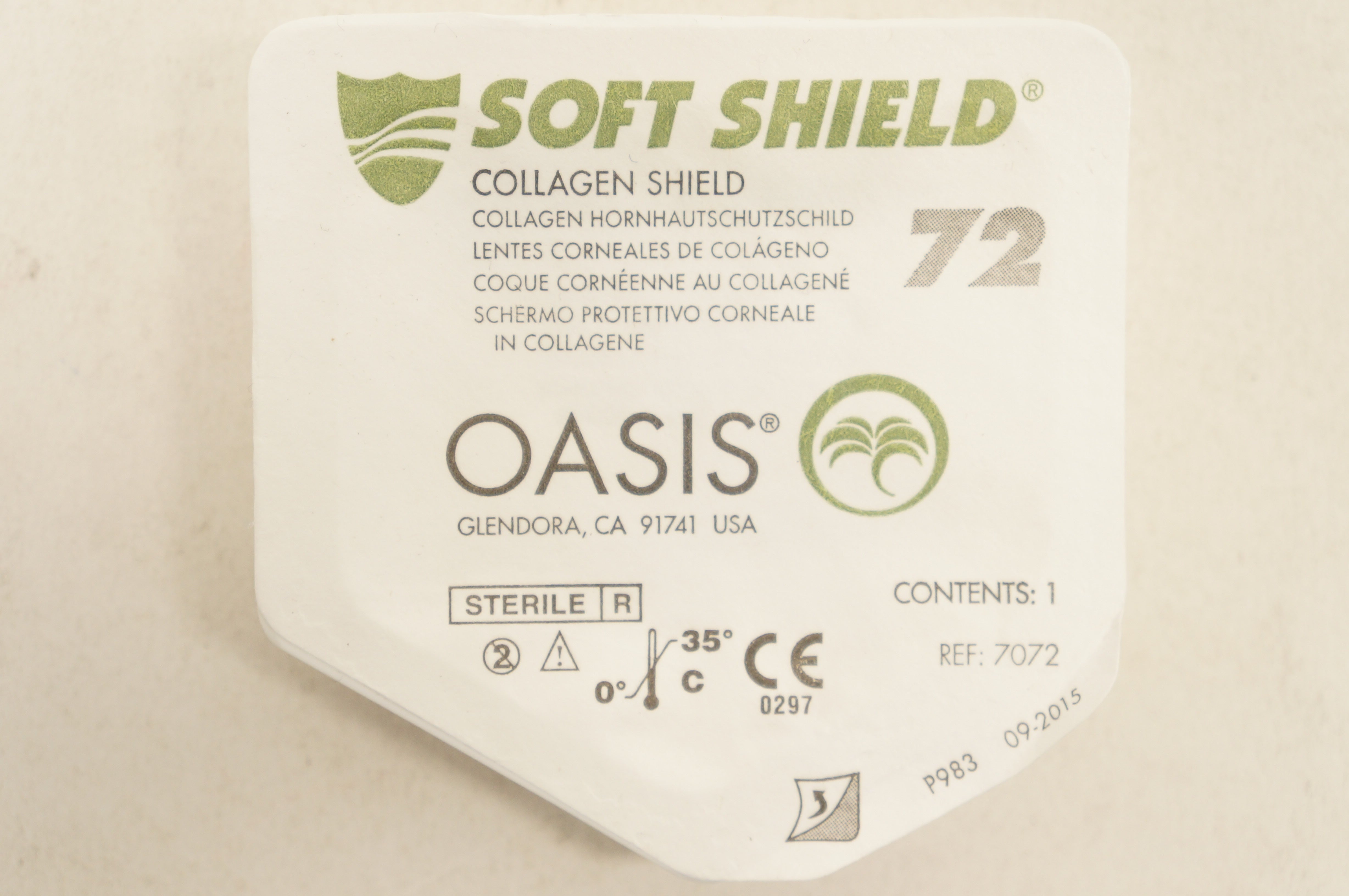 Soft Shield 7072 Oasis Collagen Shield (x)